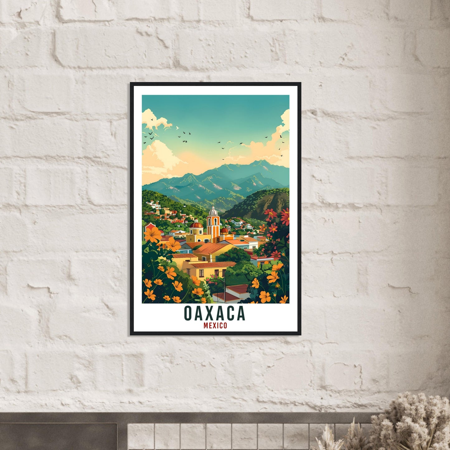 Oaxaca Mexico Travel Print Mexico Wall Art Wall Hanging Home Décor Oaxaca Gift Mexico Landmark Artwork Gift South America Travel Poster