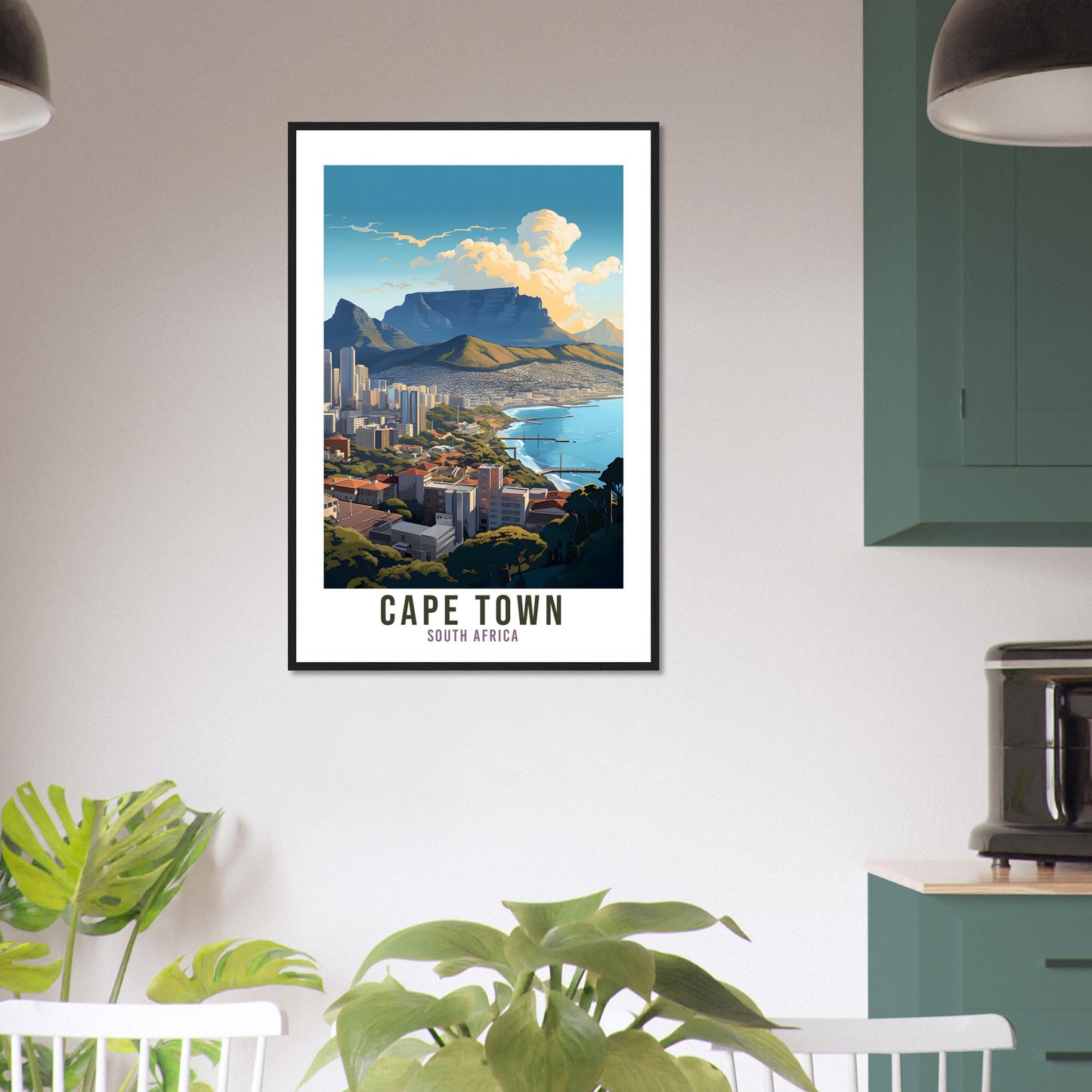 Cape Town Travel Print South Africa Home Decor Cape Town Wall Hanging Cape Town Artwork Gift Cape Town Travel Poster South Africa Artwork