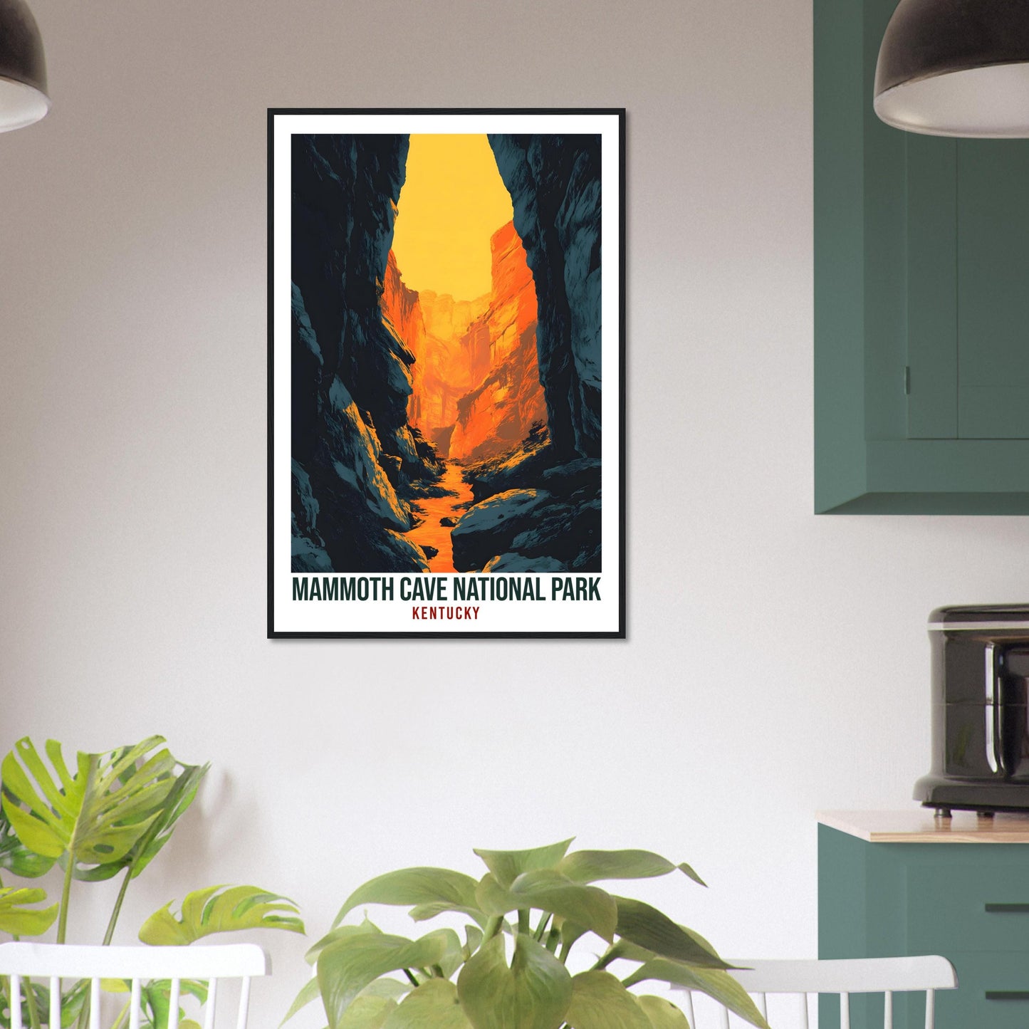Mammoth Cave National Park Kentucky USA Travel Print Wall Art Wall Hanging Home Décor Mammoth Cave Gift Travel Art USA Artwork Travel Poster