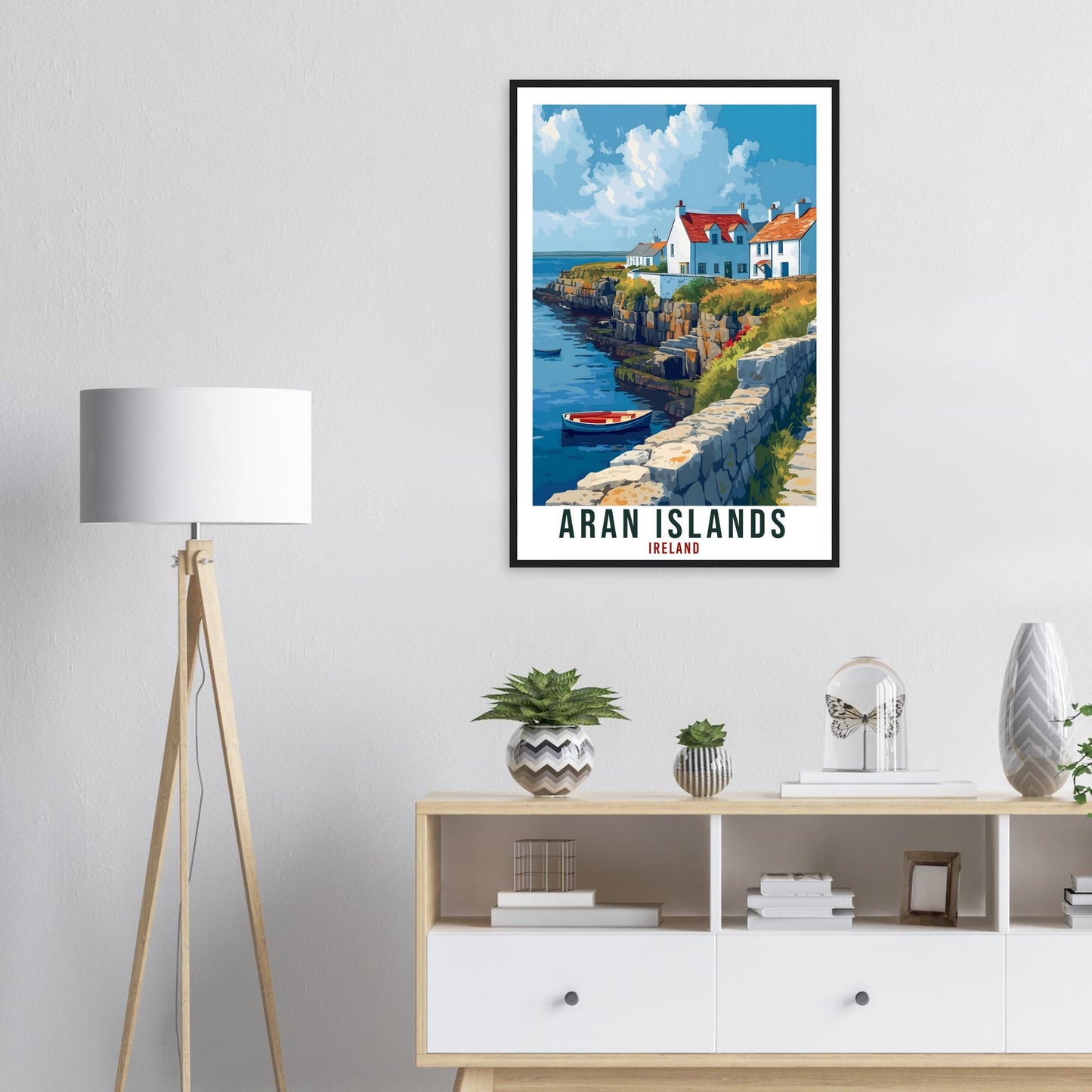 Aran Islands Travel Print Ireland Home Decoration Ireland Wall Art Gift Wall Hanging Art Lover Irish Artwork Aran Islands Travel Poster