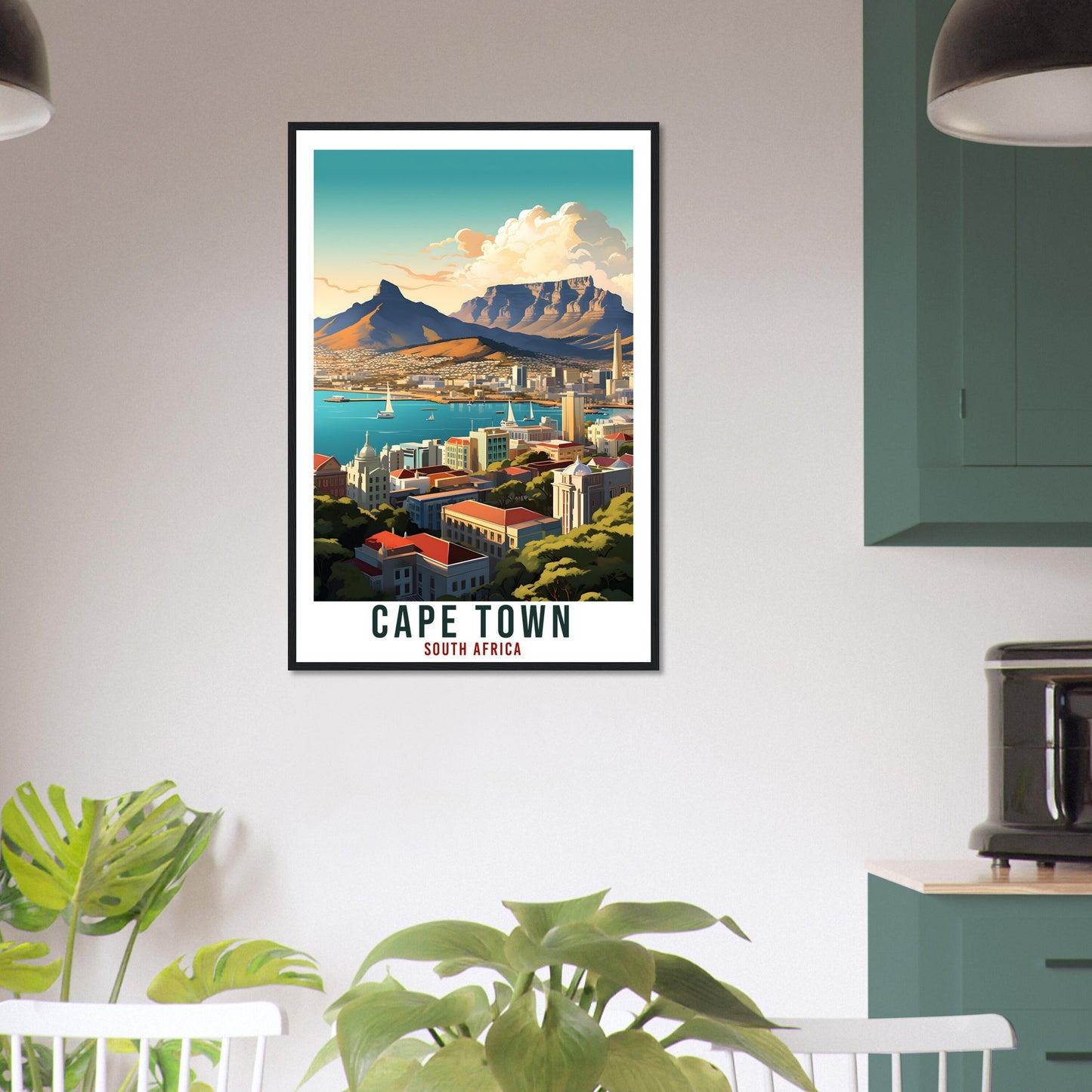 Cape Town South Africa Travel Print Wall Art Wall Hanging Home Décor Cape Town Gift Art Lovers Artwork Print South African Landmark Poster