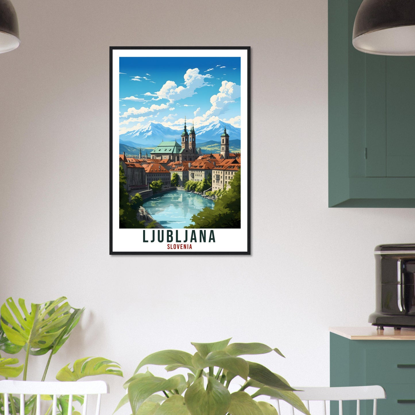 Ljubljana Travel Print Wall Art Slovenia Wall Hanging Home Décor Ljubljana Gift Art Lovers Slovenia Artwork Gift Print Ljubljana Poster