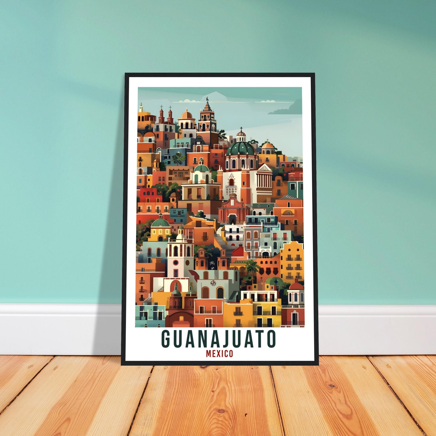 Guanajuato Mexico Travel Print Mexico Wall Art Wall Hanging Home Décor Guanajuato Gift Mexico Landmark Artwork South America Travel Poster