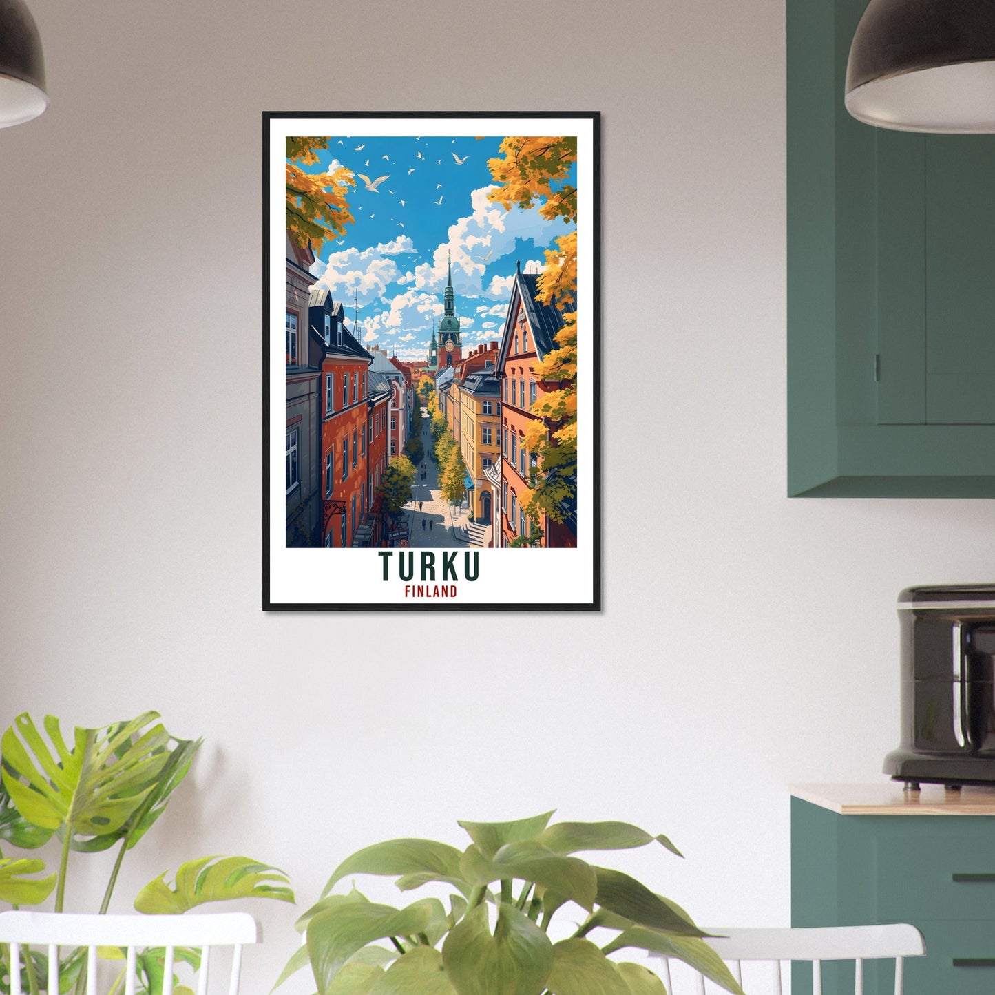 Turku Finland Travel Print Wall Art Turku Wall Hanging Home Décor Turku Gift Art Lovers Finland Artwork Gift Print Turku Landmark Poster