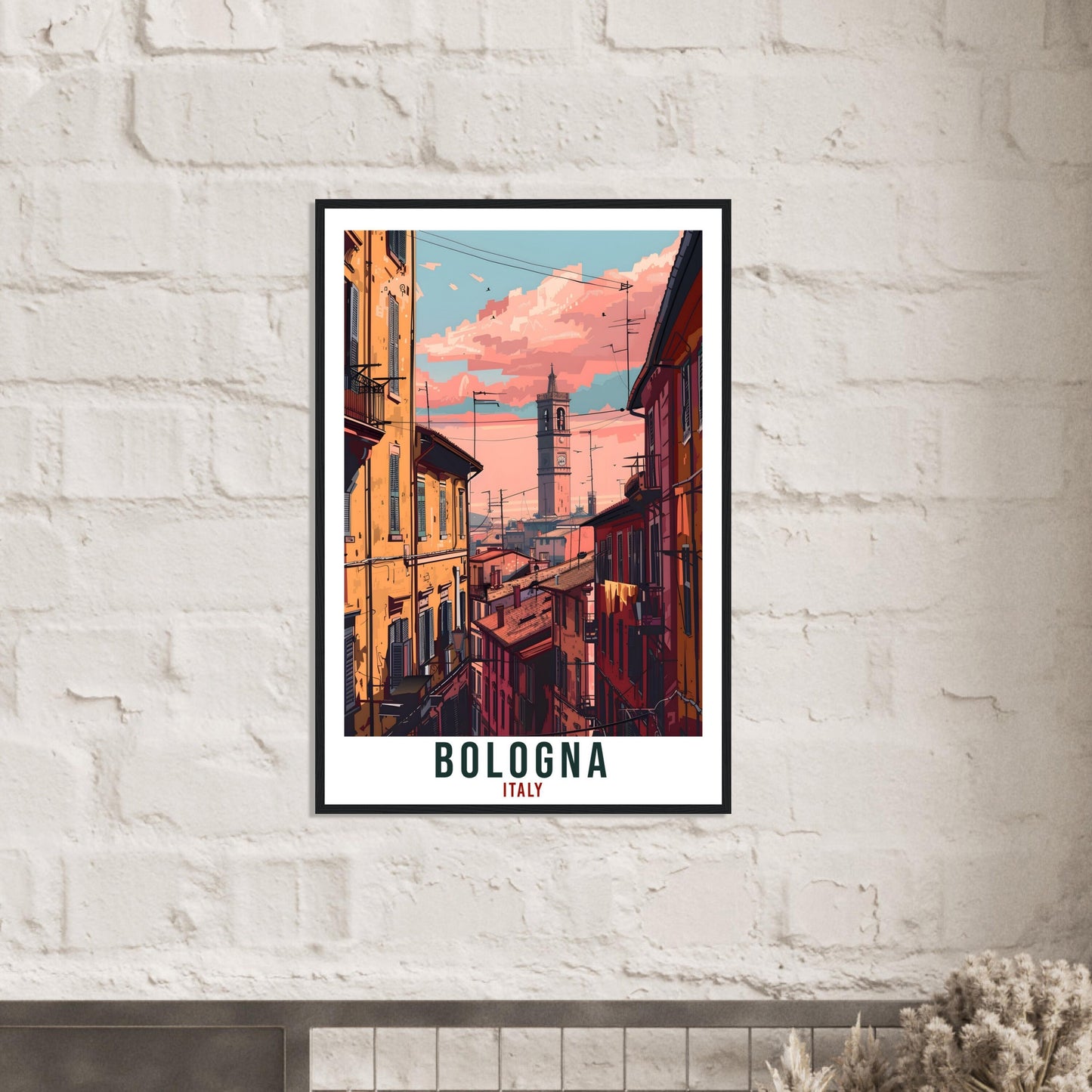 Bologna Travel Print Italy Wall Art Wall Hanging Home Living Décor Bologna Gift Art Lovers Gift Italy Artwork Gift Italian Travel Poster