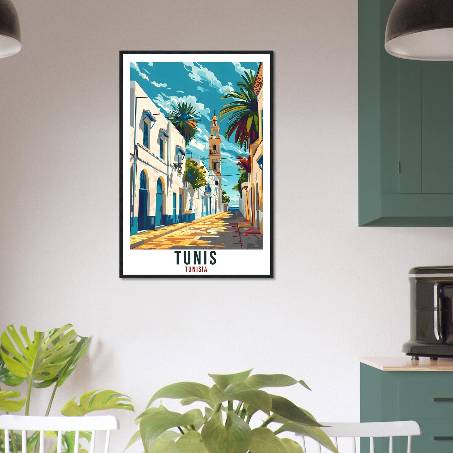 Tunis Tunisia Travel Print Tunis Wall Art Wall Hanging Home Décor Tunis Gift Art Lovers Tunisia Artwork Gift Print African Landmark Poster