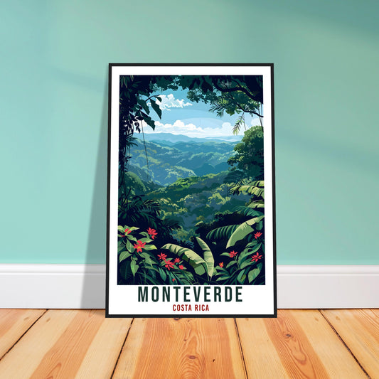 Monteverde Costa Rica Travel Print Wall Art Wall Hanging Home Décor Monteverde Gift Wall Art Travel Artwork Costa Rica City Travel Poster