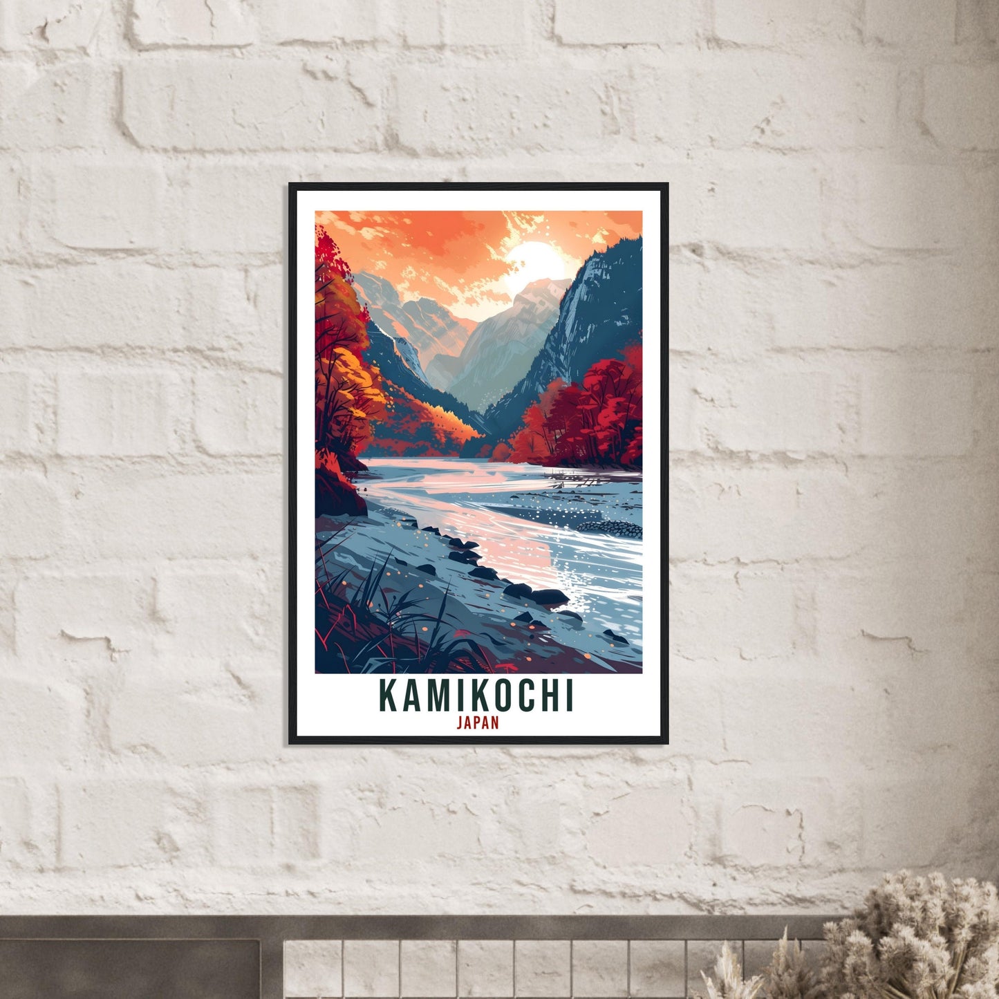 Kamikochi Travel Print Japan Home Decoration Wall Art Gift Wall Hanging Art Lover Japanese Artwork Japan Kamikochi Travel Poster Landscape