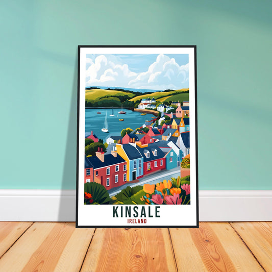 Kinsale Travel Print Ireland Home Decor Kinsale Wall Art Wall Hanging Art Lover Irish Artwork Travel Poster Kinsale Ireland Travel Art Gift