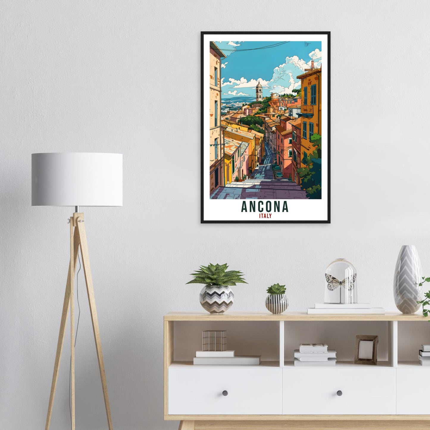 Ancona Travel Print Italy Wall Art Wall Hanging Home Living Décor Ancona Gift Art Lovers Gift Italy Artwork Gift Italian Travel Poster