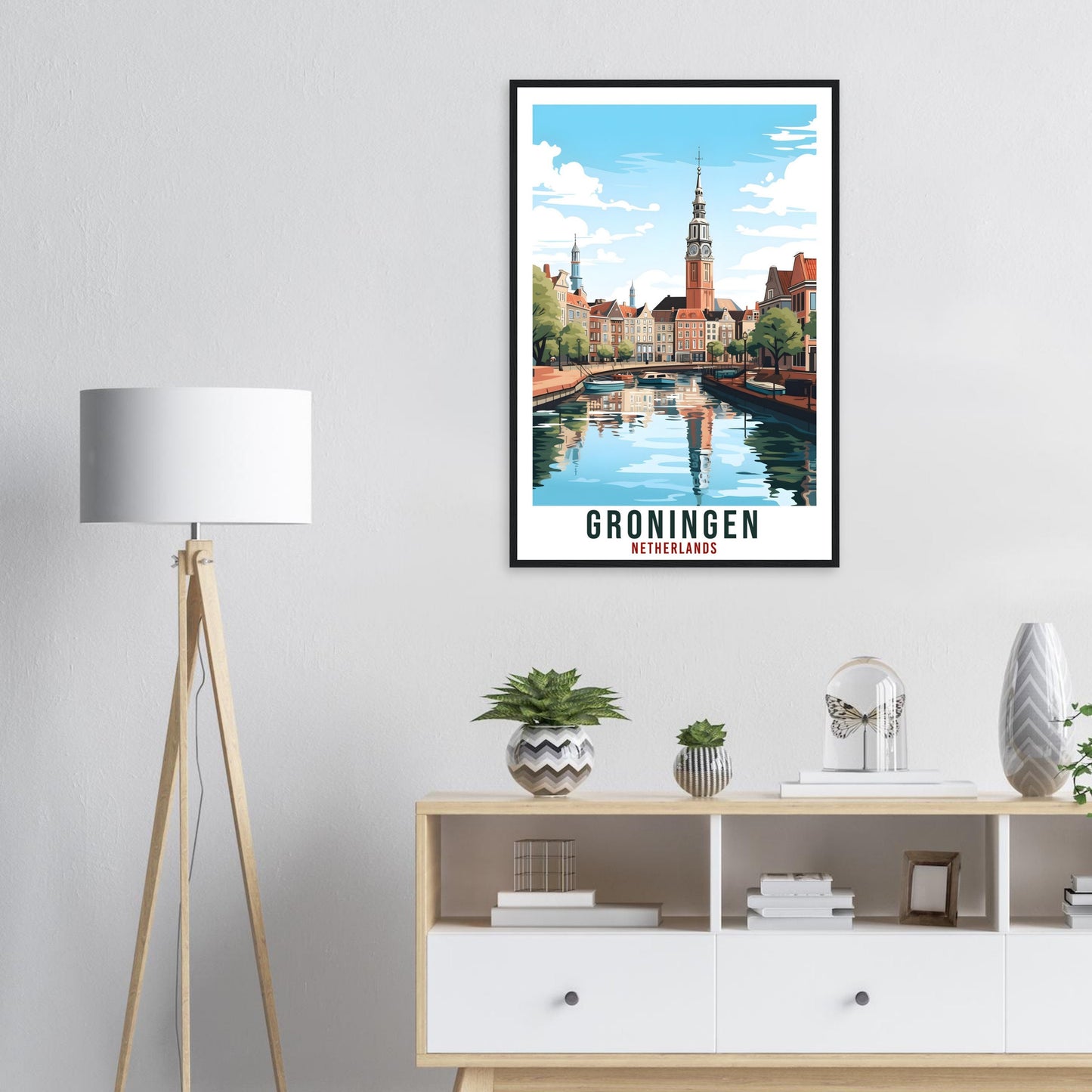 Groningen Travel Print Holland Wall Art Wall Hanging Home Décor Groningen Gift Art Lovers Dutch Artwork Gift The Netherlands Travel Poster