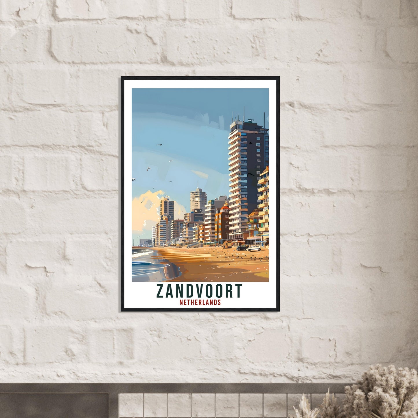 Zandvoort Travel Print Holland Wall Art Wall Hanging Home Décor Zandvoort Gift Art Lovers Gift Dutch Artwork The Netherlands Travel Poster
