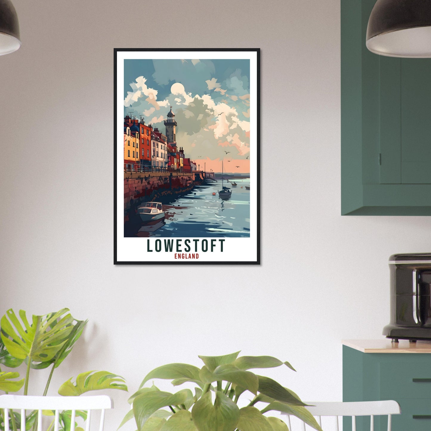 Lowestoft Travel Print Wall Art Wall Hanging Home Living Décor Lowestoft Gift Art Lovers Gift UK Artwork Gift Print England Travel Poster
