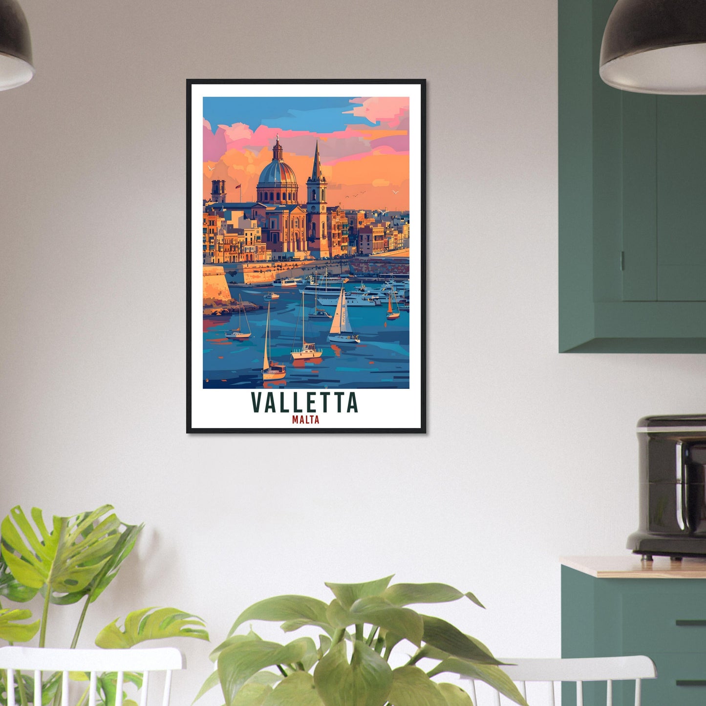 Valletta Travel Print Malta Wall Art Wall Hanging Home Living Décor Valletta Gift Art Lovers Gift Artwork Gift Valletta Malta Travel Poster