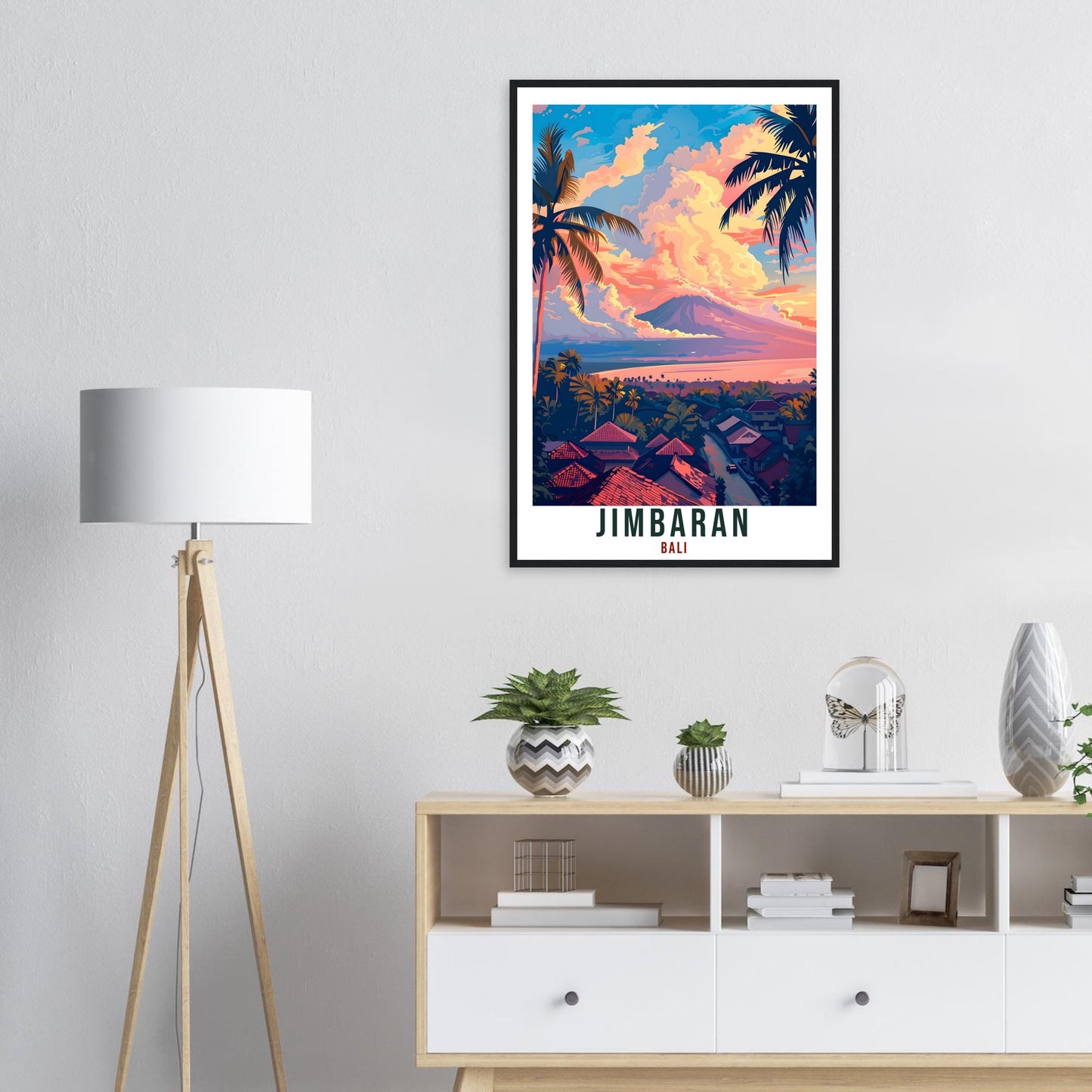Jimbaran Bali Travel Print Bali Wall Art Wall Hanging Home Décor Jimbaran Gift Landmark Artwork Travel Art Indonesia Jimbaran Travel Poster