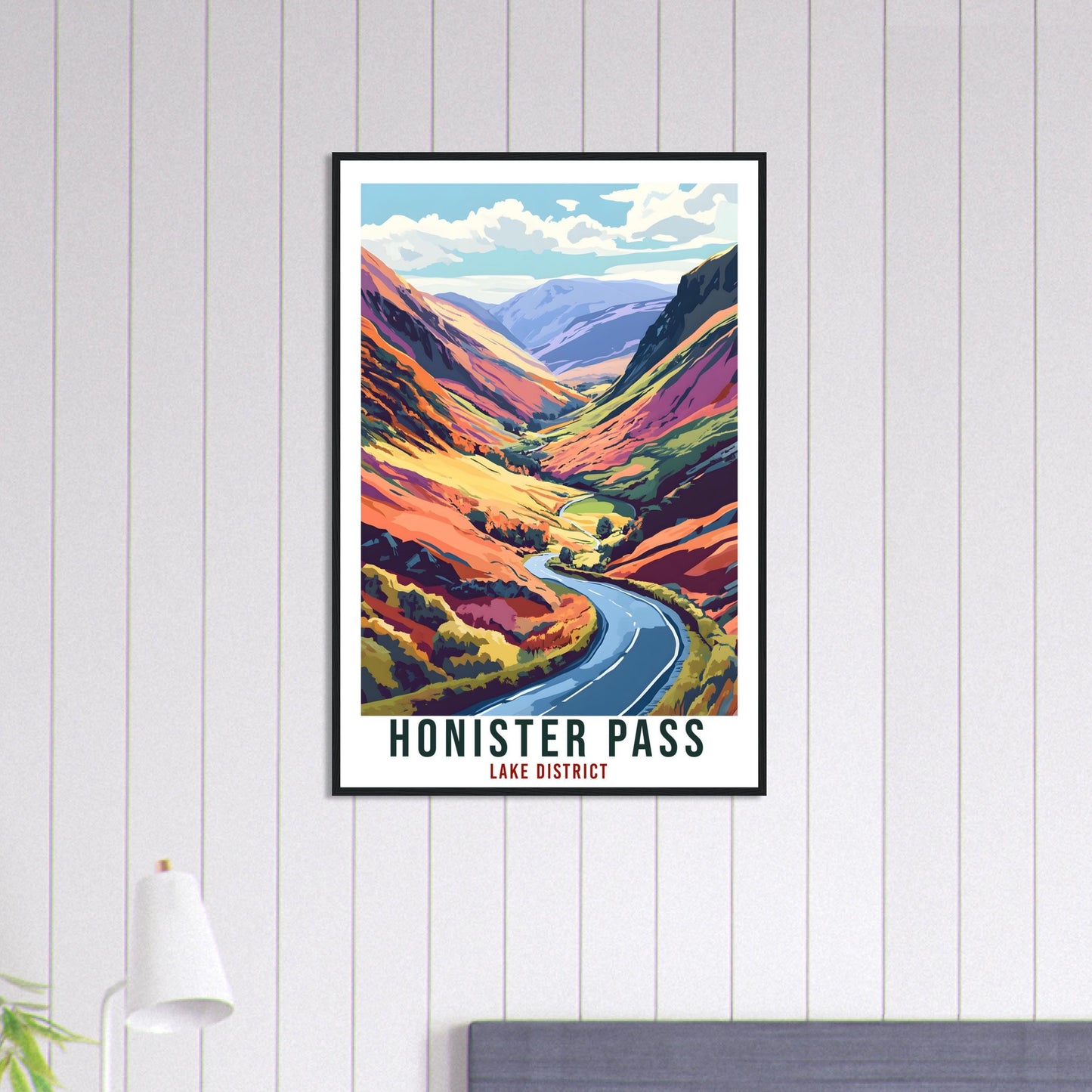 Honister Pass Travel Print Lake District Decor Honister Pass Wall Art Wall Hanging Art Lover Lake District Artwork Travel Poster Cumbria