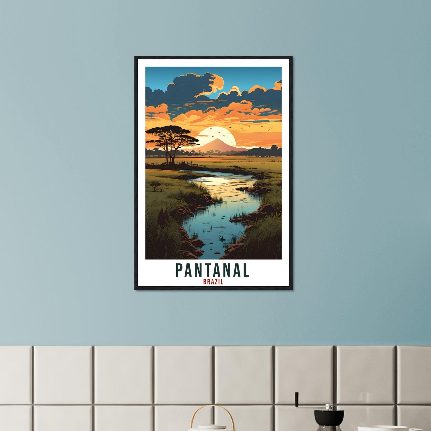 Pantanal Travel Print Wall Art Pantanal Brazil Wall Hanging Artwork Pantanal Art Gifts Pantanal Travel Poster Brazil Decor Art Lovers Gift