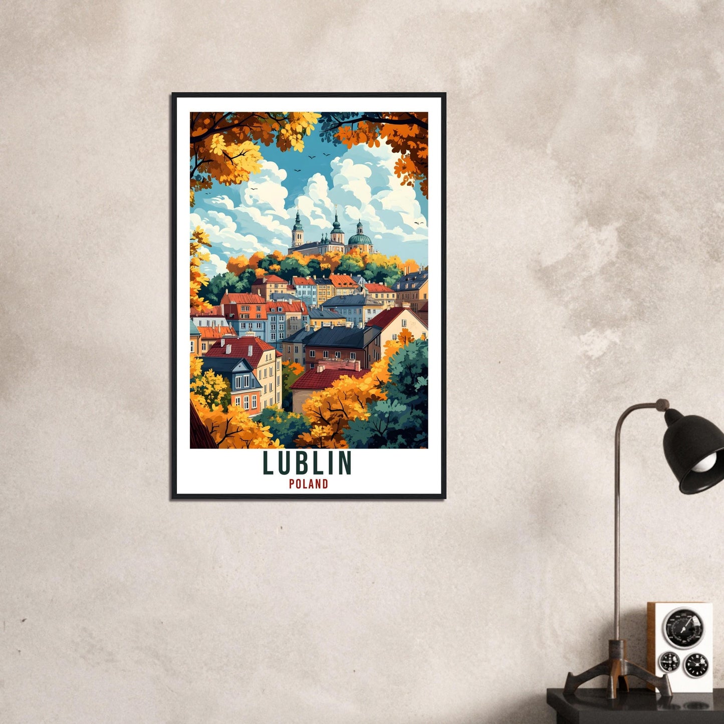 Lublin Travel Print Poland Home Decor Lublin Wall Art Gift Wall Hanging Art Lover Lublin Polish Artwork Travel Poster Poland Travel Art