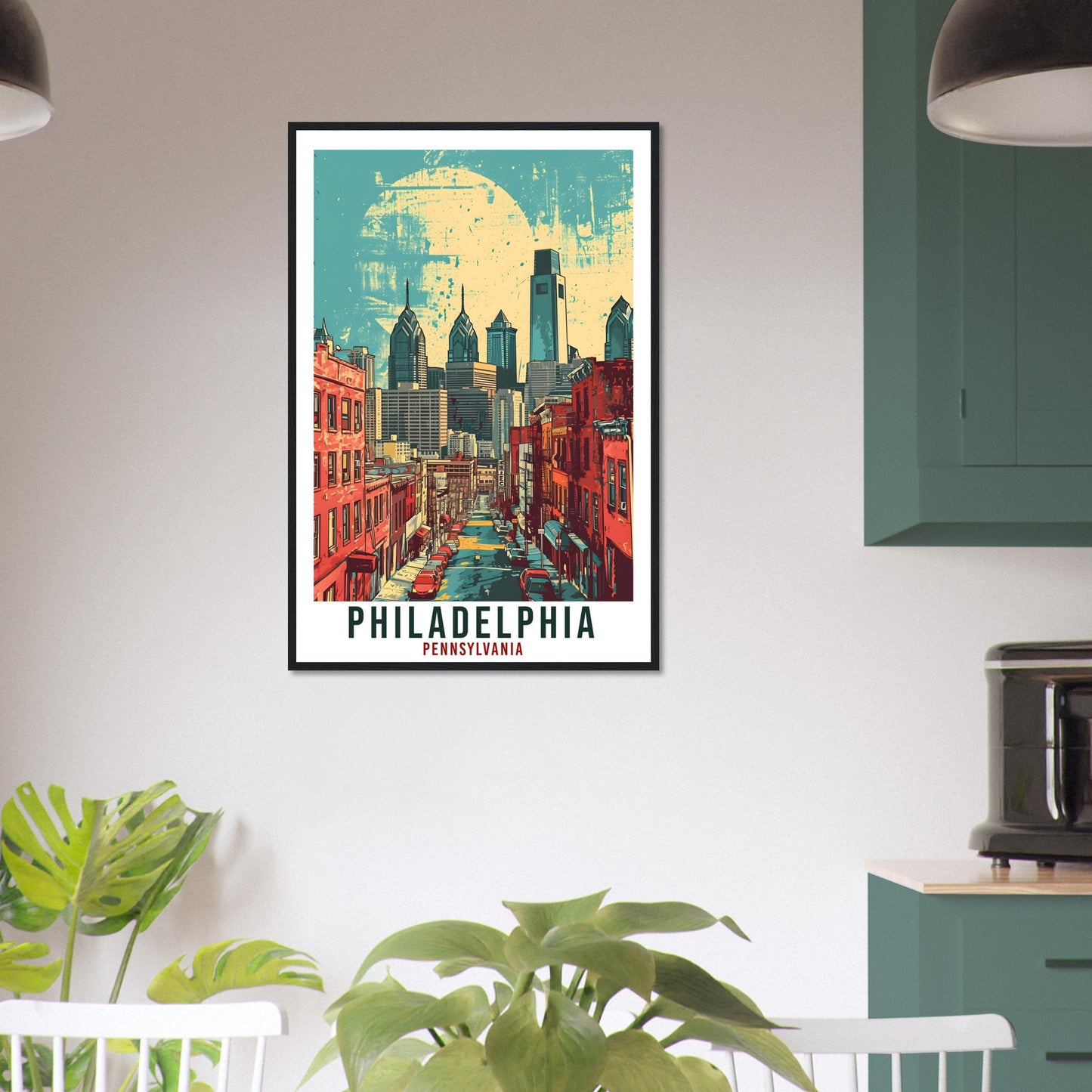 Philadelphia Travel Print Pennsylvania Wall Art Philadelphia Travel Poster Wall Art Philadelphia Art Lovers Gift Philadelphia Travel Art