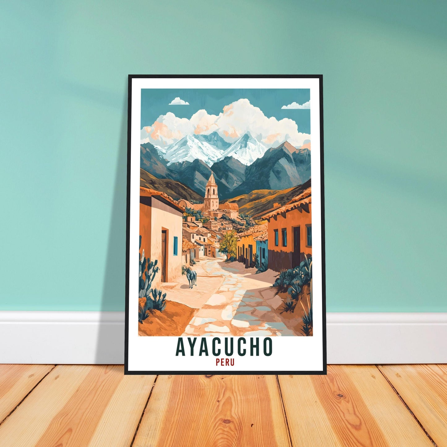 Ayacucho Travel Print Peru Home Decor Ayacucho Wall Art Gift Wall Hanging Art Lover Ayacucho Peruvian Artwork Travel Poster Travel Art