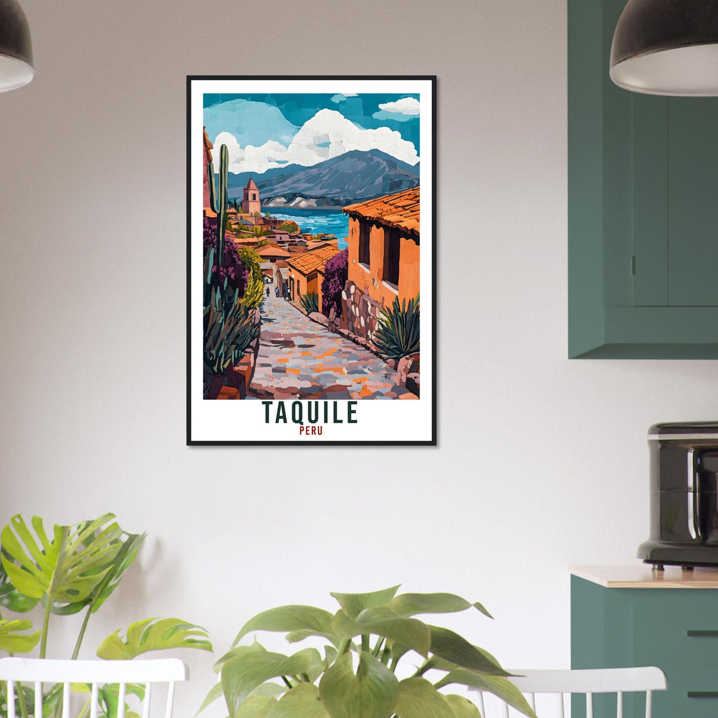 Taquile Travel Print Peru Home Decor Taquile Wall Art Gift Wall Hanging Art Lover Taquile Peruvian Artwork Travel Poster Travel Art Peru