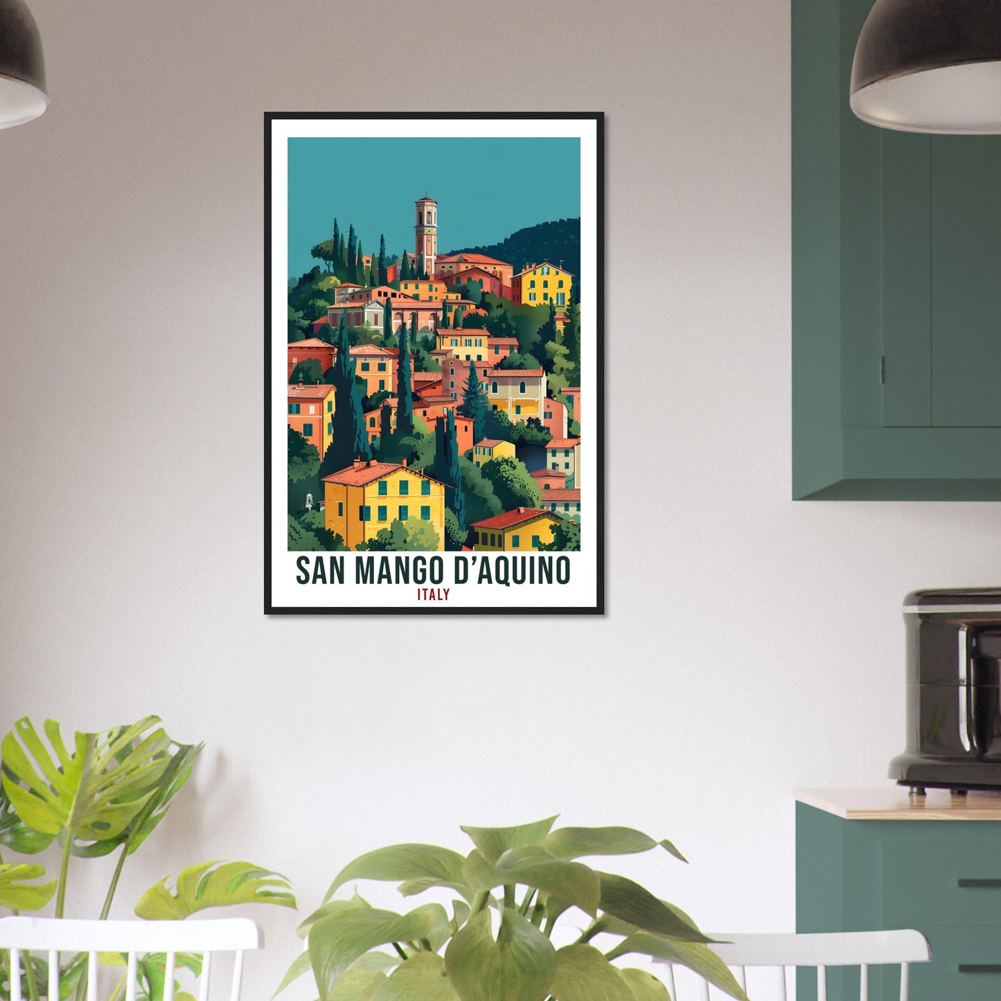 San Mango d'Aquino Italy Travel Print Italy Wall Art Wall Hanging Home Décor San Mango d'Aquino Gift Italy Travel Art Italian Travel Poster