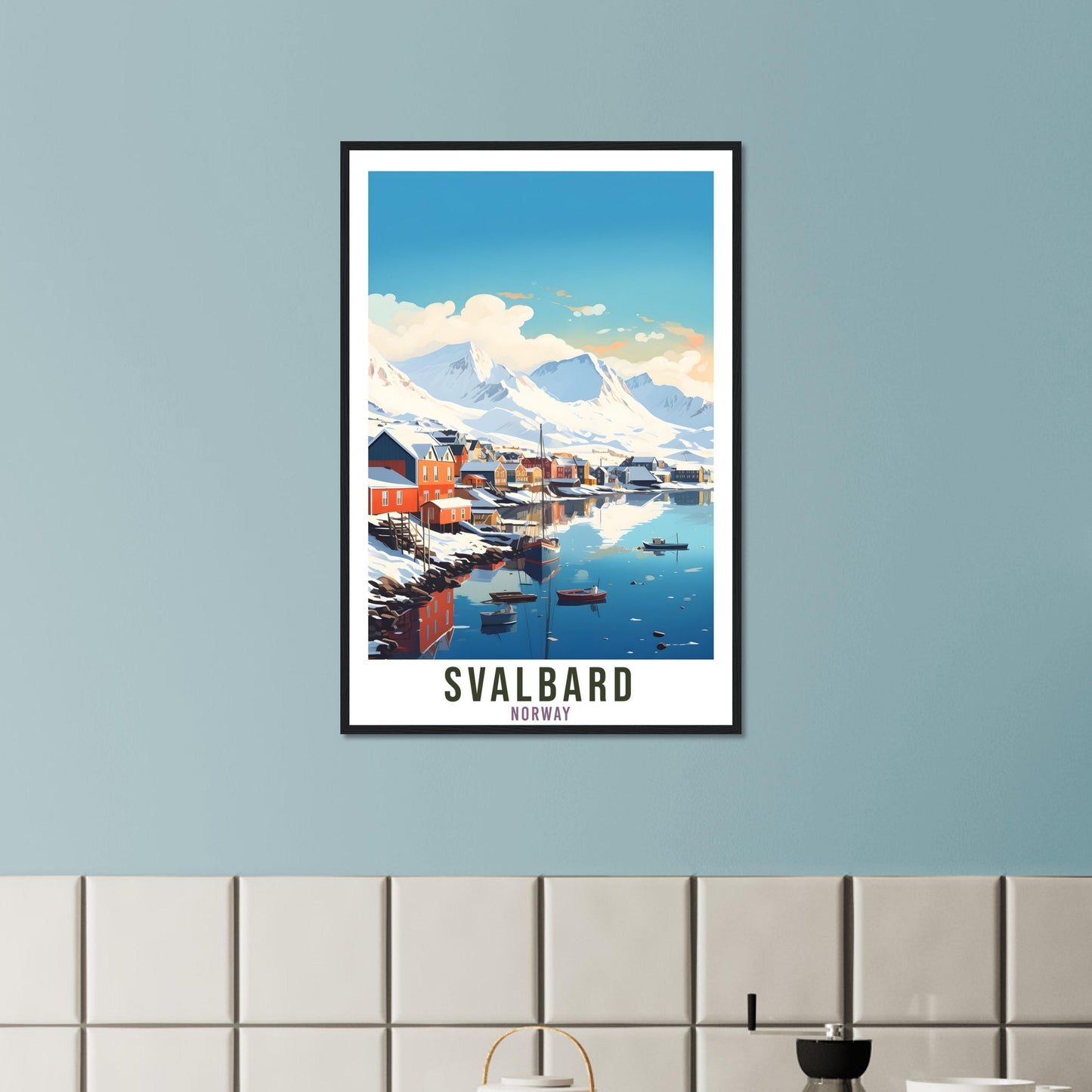 Svalbard Norway Travel Print Svalbard Wall Hanging Norway Arctic Svalbard Travel Poster Northern Norway Wall Art Svalbard Travel Poster