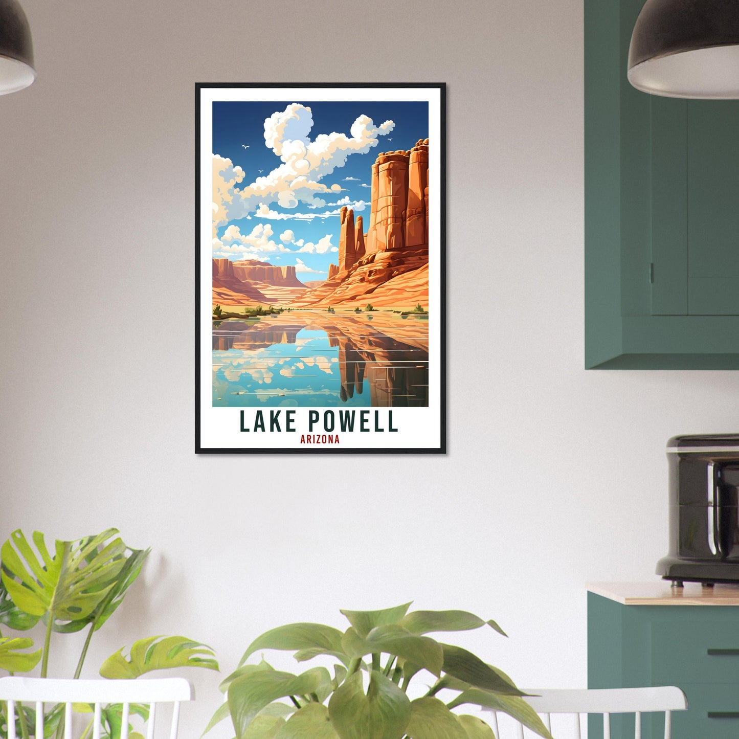 Lake Powell Travel Print Arizona Home Decoration USA Wall Art Gift Wall Hanging Art Lover Arizona Artwork Lake Powell Nature Travel Poster