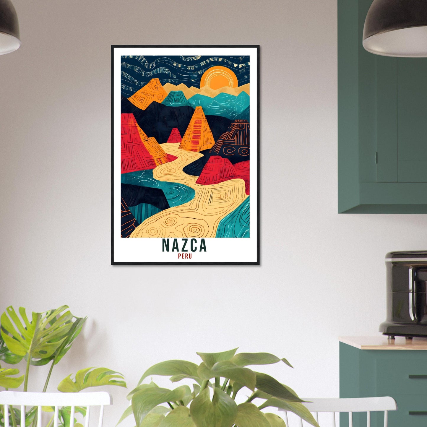 Nazca Travel Print Peru Home Decor Nazca Lines Wall Art Gift Wall Hanging Art Lover Nazca Peruvian Artwork Travel Poster Travel Art