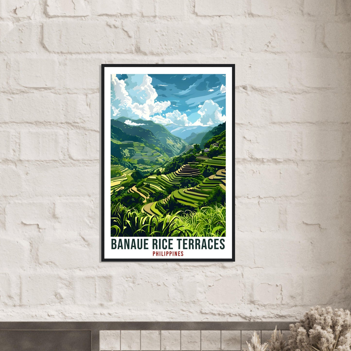 Banaue Rice Terraces Philippines Travel Print Wall Art Wall Hanging Home Décor Banaue Gift Artwork Travel Art Philippines Travel Poster