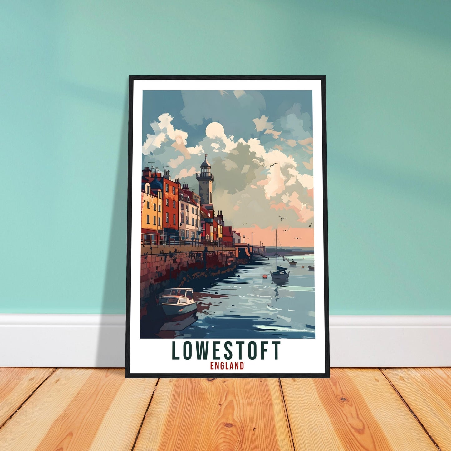Lowestoft Travel Print Wall Art Wall Hanging Home Living Décor Lowestoft Gift Art Lovers Gift UK Artwork Gift Print England Travel Poster