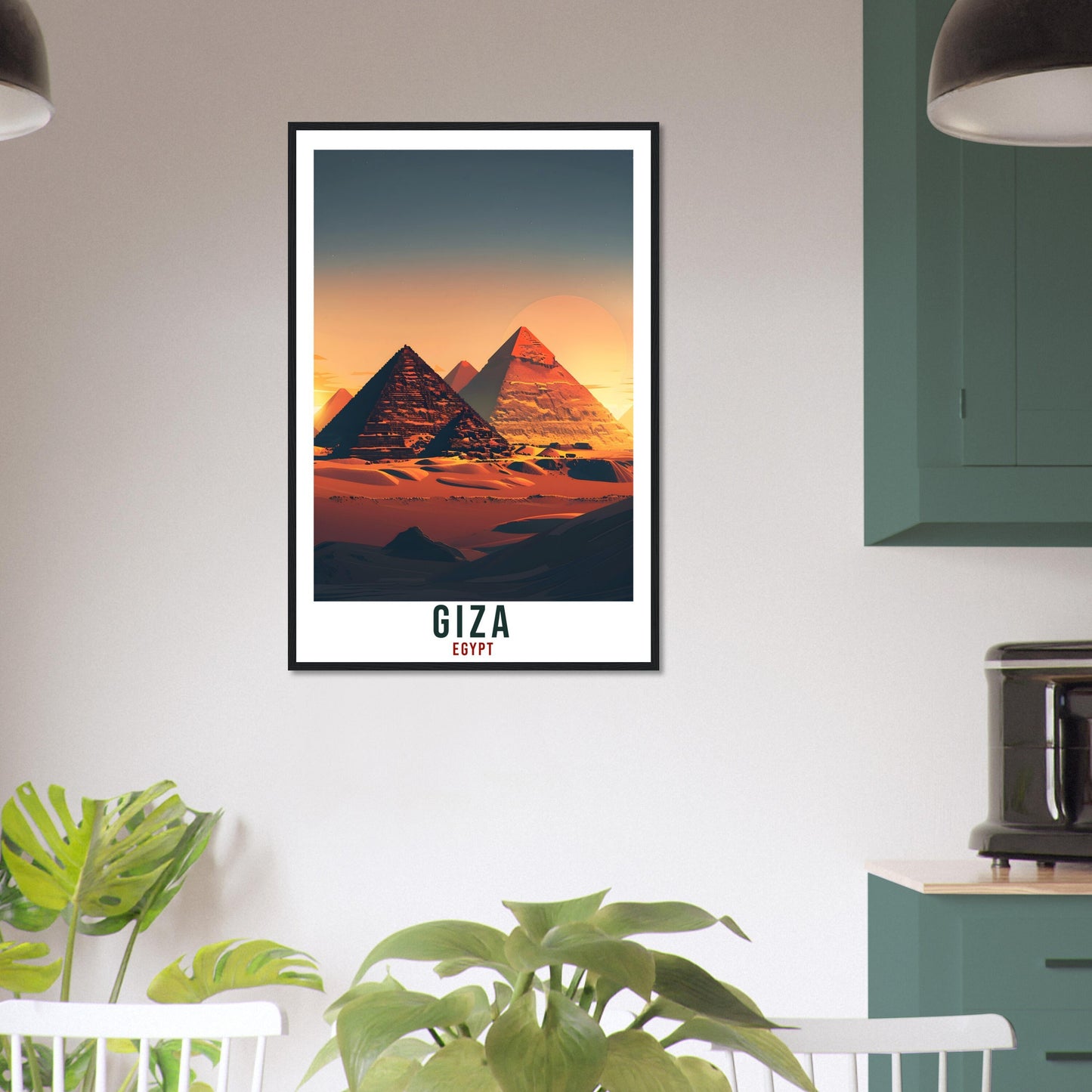 Giza Egypt Travel Print Giza Pyramids Wall Art Wall Hanging Home Décor Giza Gift Art Lovers Egypt Artwork Gift Print African Landmark Poster