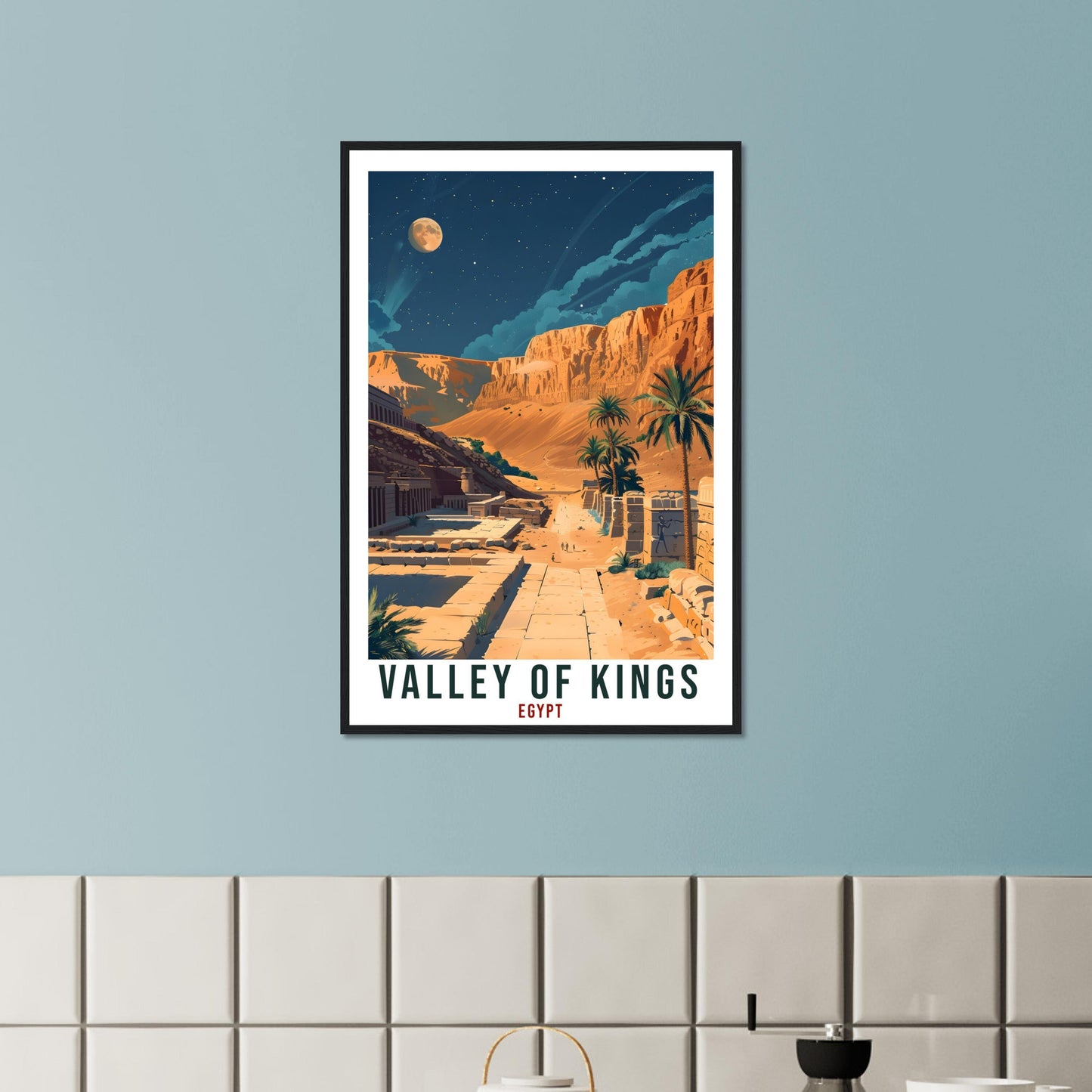 Valley Of Kings Egypt Travel Print Wall Art Wall Hanging Home Décor Valley Of Kings Gift Art Lovers Egypt Artwork Gift Print African Poster