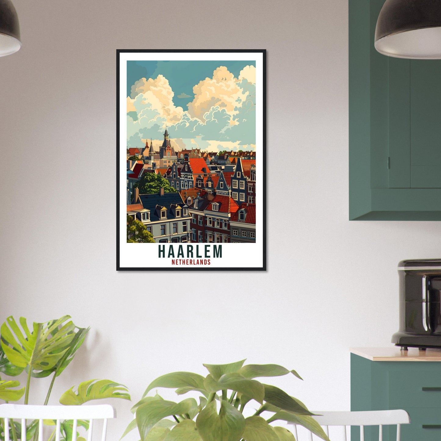 Haarlem Travel Print Holland Wall Art Wall Hanging Home Décor Haarlem Gift Art Lovers Gift Dutch Artwork Gift The Netherlands Travel Poster