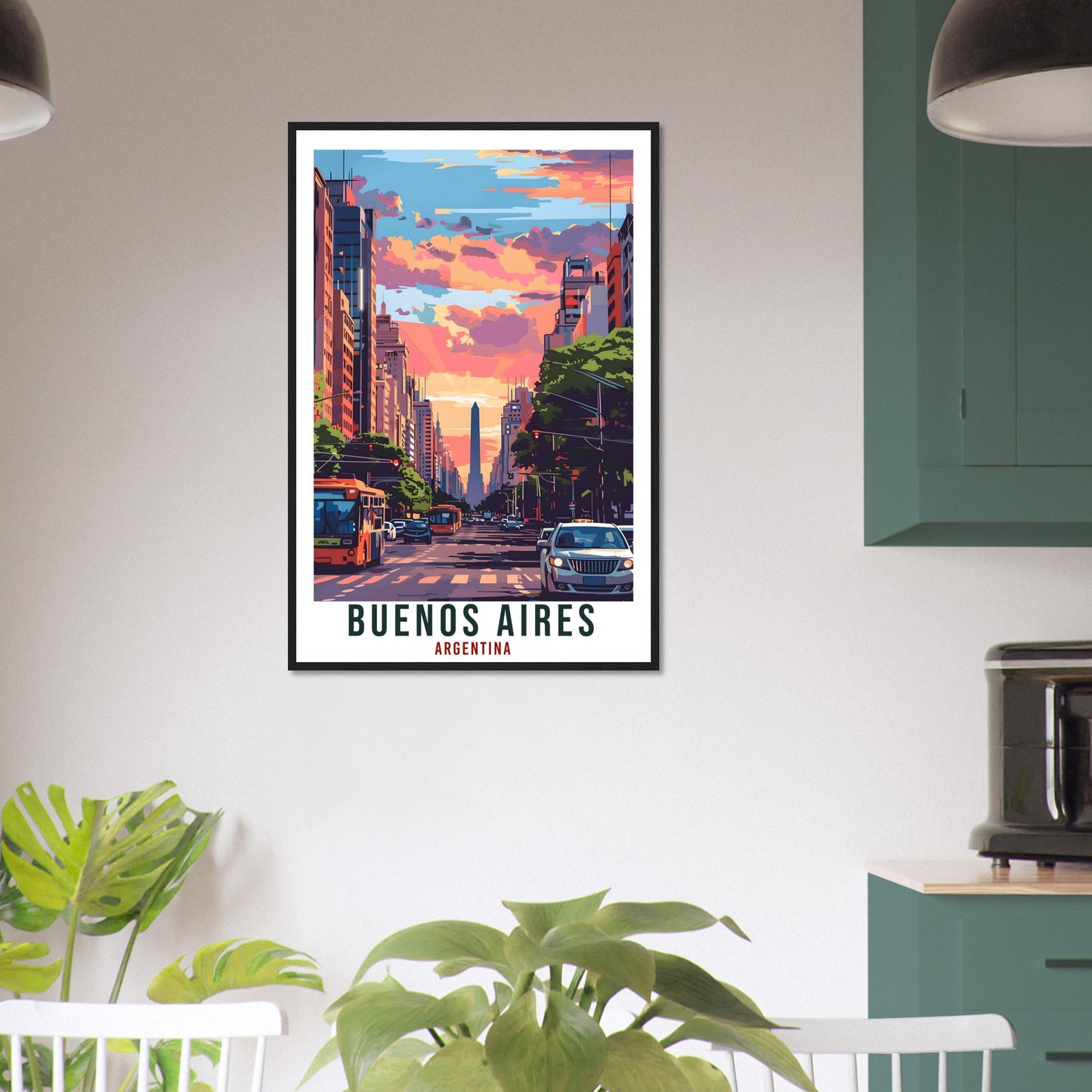 Buenos Aires Argentina Travel Print Wall Art Wall Hanging Home Décor Buenos Aires Gift Landmark Artwork Travel Art Argentina Travel Poster