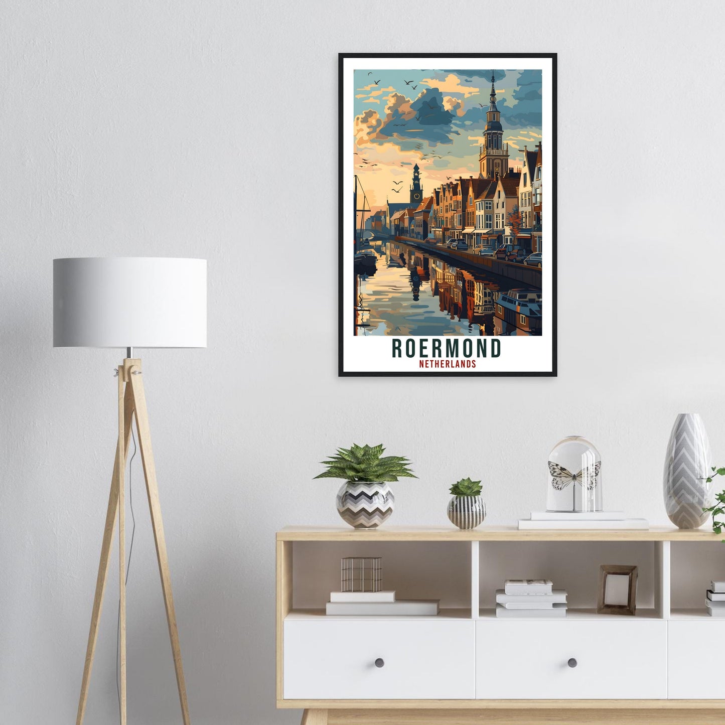 Roermond Travel Print Holland Wall Art Wall Hanging Home Décor Roermond Gift Art Print Gift Dutch Artwork Gift The Netherlands Travel Poster