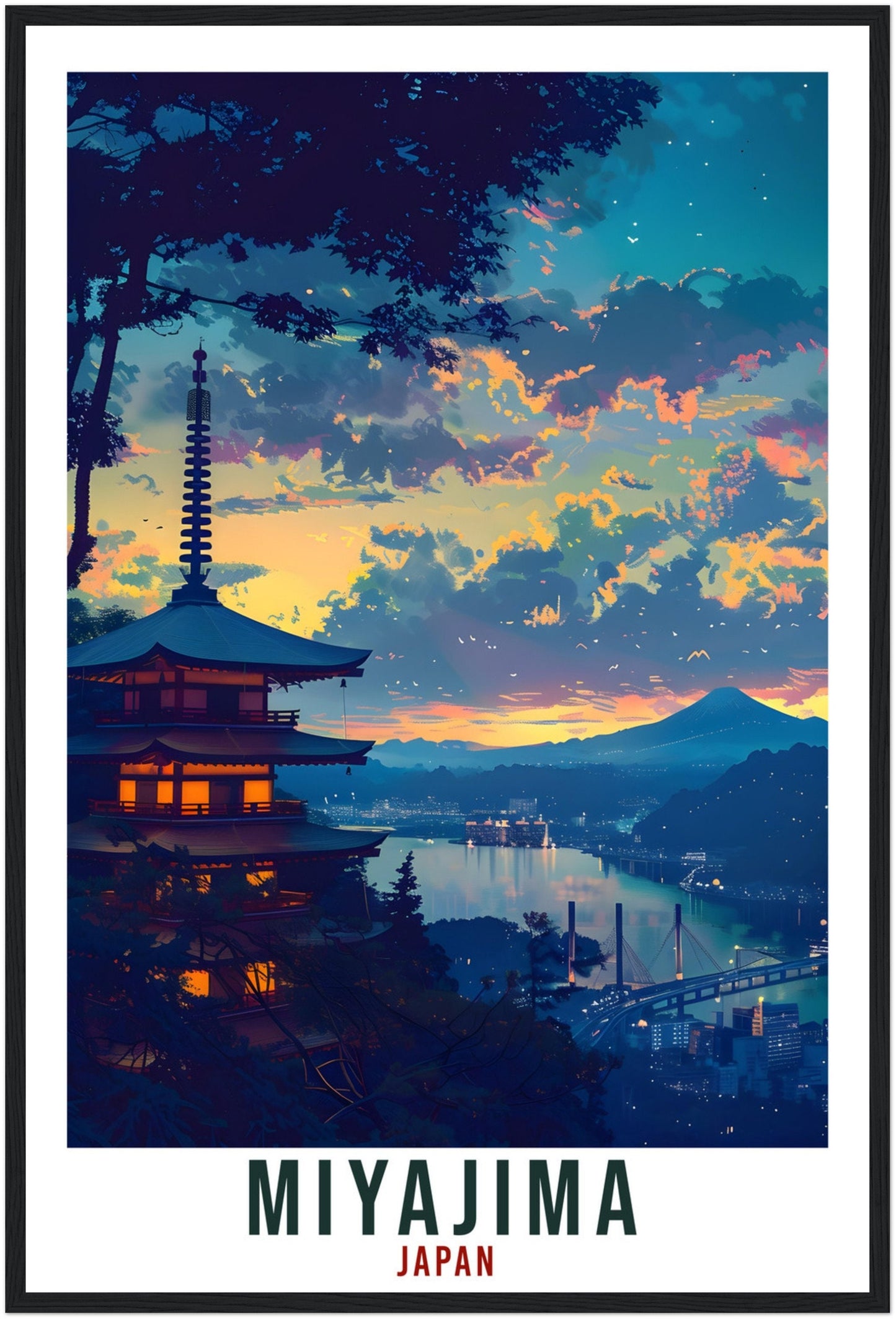 Miyajima Travel Print Japan Home Decoration Wall Art Gift Wall Hanging Art Lover Japanese Artwork Japan Miyajima Travel Poster Decor Print