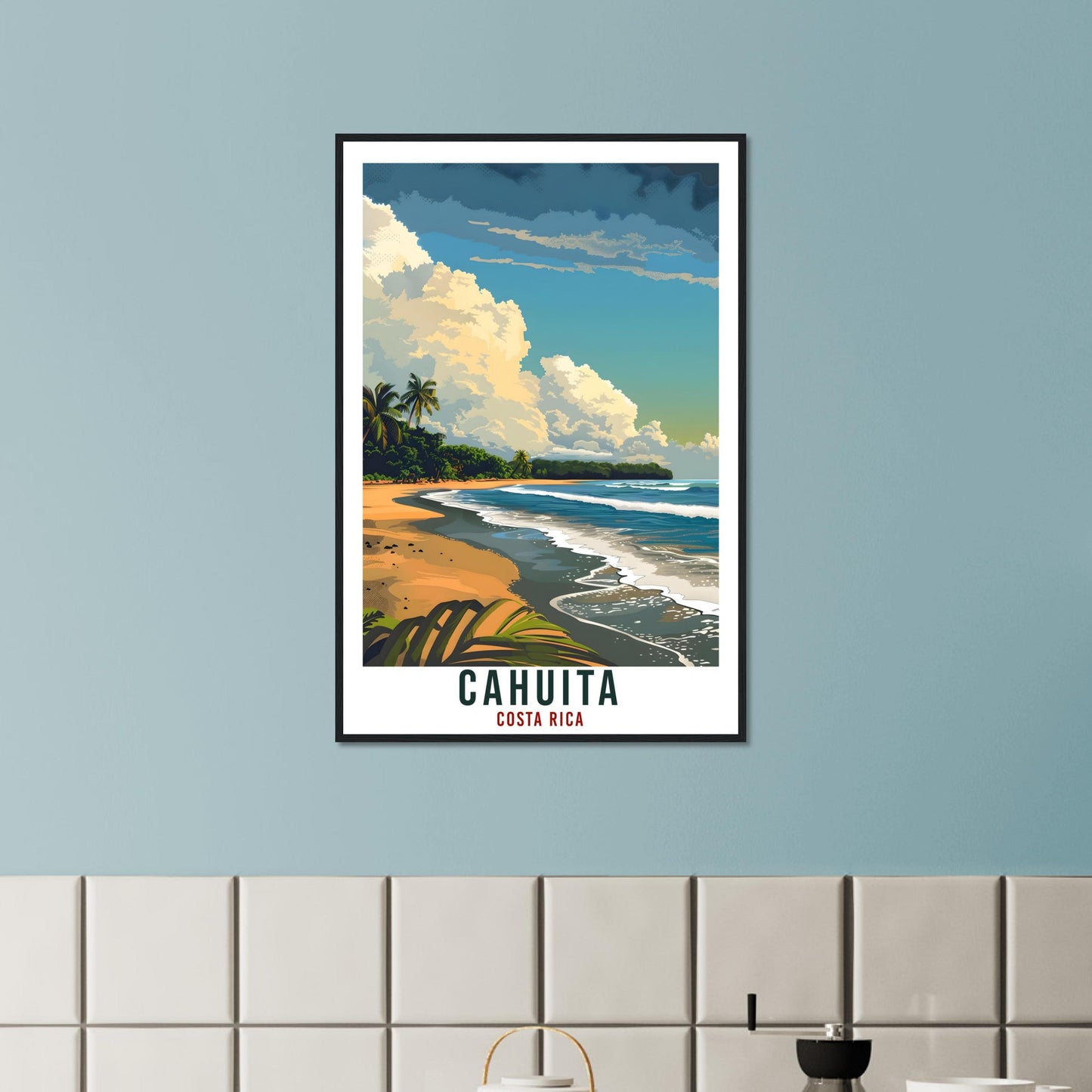 Cahuita Costa Rica Travel Print Wall Art Wall Hanging Home Décor Cahuita Gift Wall Art Artwork Travel Art Costa Rica Beach Travel Poster