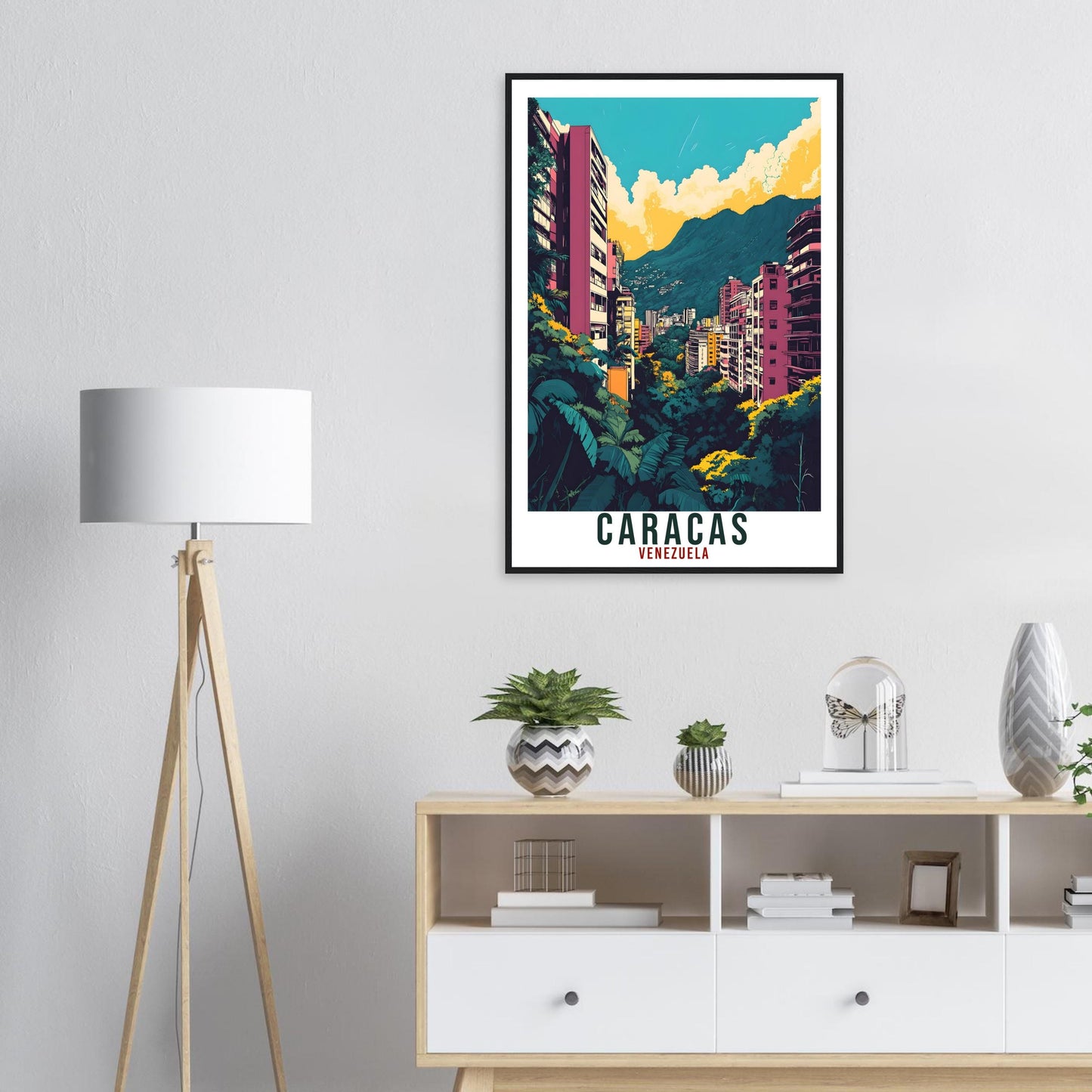 Caracas Travel Print Venezuela Home Decor Caracas Wall Art Gift Wall Hanging Art Lover Caracas Venezuelan Artwork Travel Poster Travel Gift