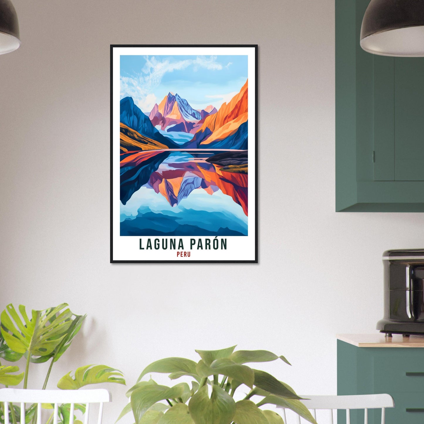 Laguna Parón Travel Print Peru Home Decor Wall Art Gift Wall Hanging Art Lover Laguna Parón Peruvian Artwork Travel Poster Peru Travel Art