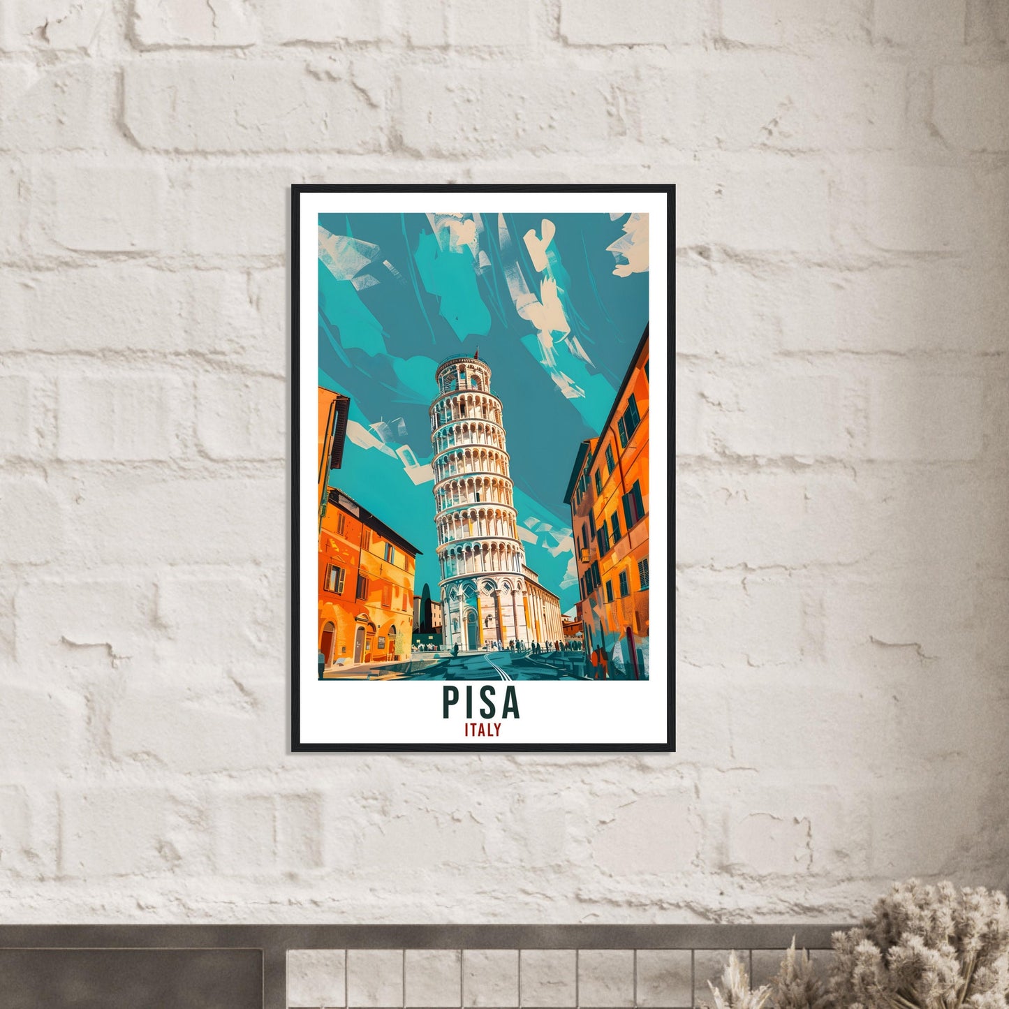 Pisa Travel Print Italy Wall Art Pisa Wall Hanging Home Living Décor Pisa Gift Art Lovers Gift Italy Artwork Gift Italian Travel Poster
