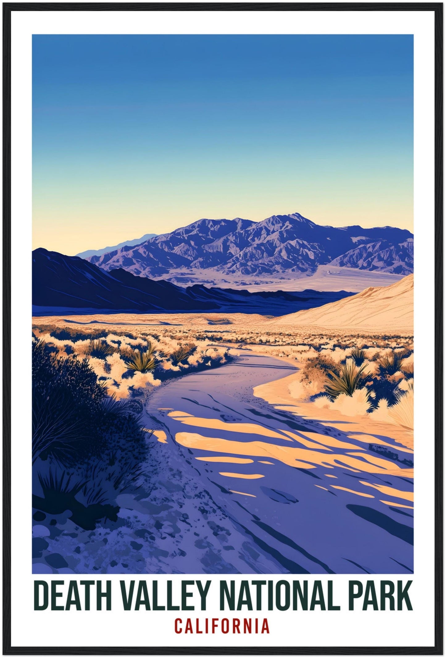Death Valley National Park California USA Travel Print Wall Art Wall Hanging Décor Death Valley Gift Travel Art USA Artwork Travel Poster