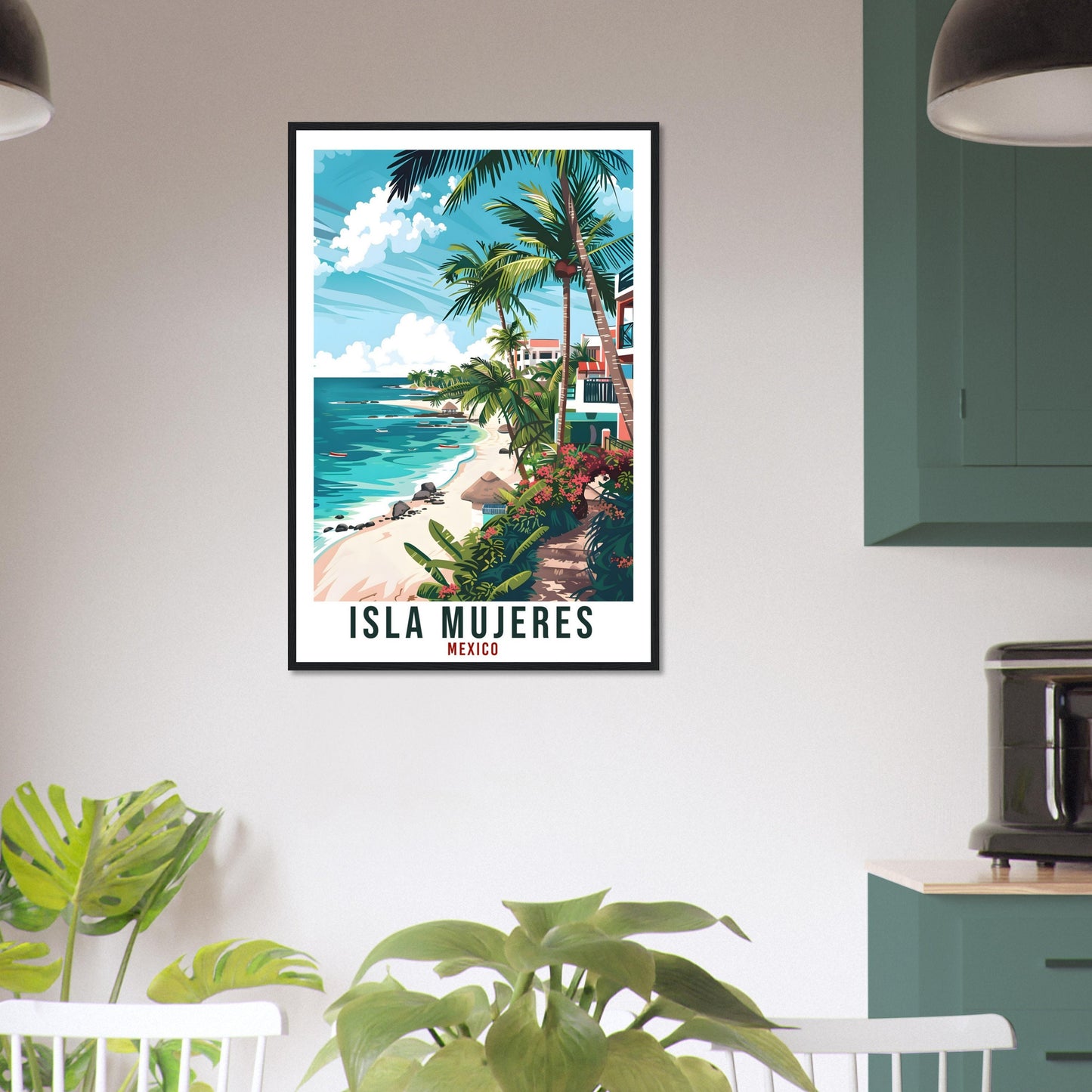 Isla Mujeres Mexico Travel Print Mexico Wall Art Wall Hanging Home Décor Isla Mujeres Gift Mexico Artwork Gift South America Travel Poster