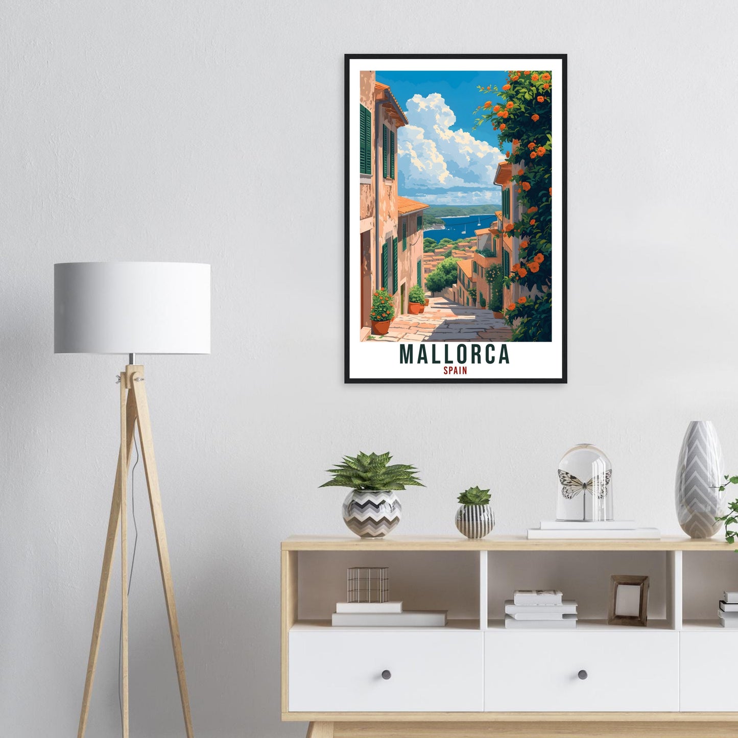 Mallorca Travel Poster Spain Home Decoration Spanish Island Mallorca Wall Art Gift Wall Hanging Art Lover Spain Artwork Travel Print