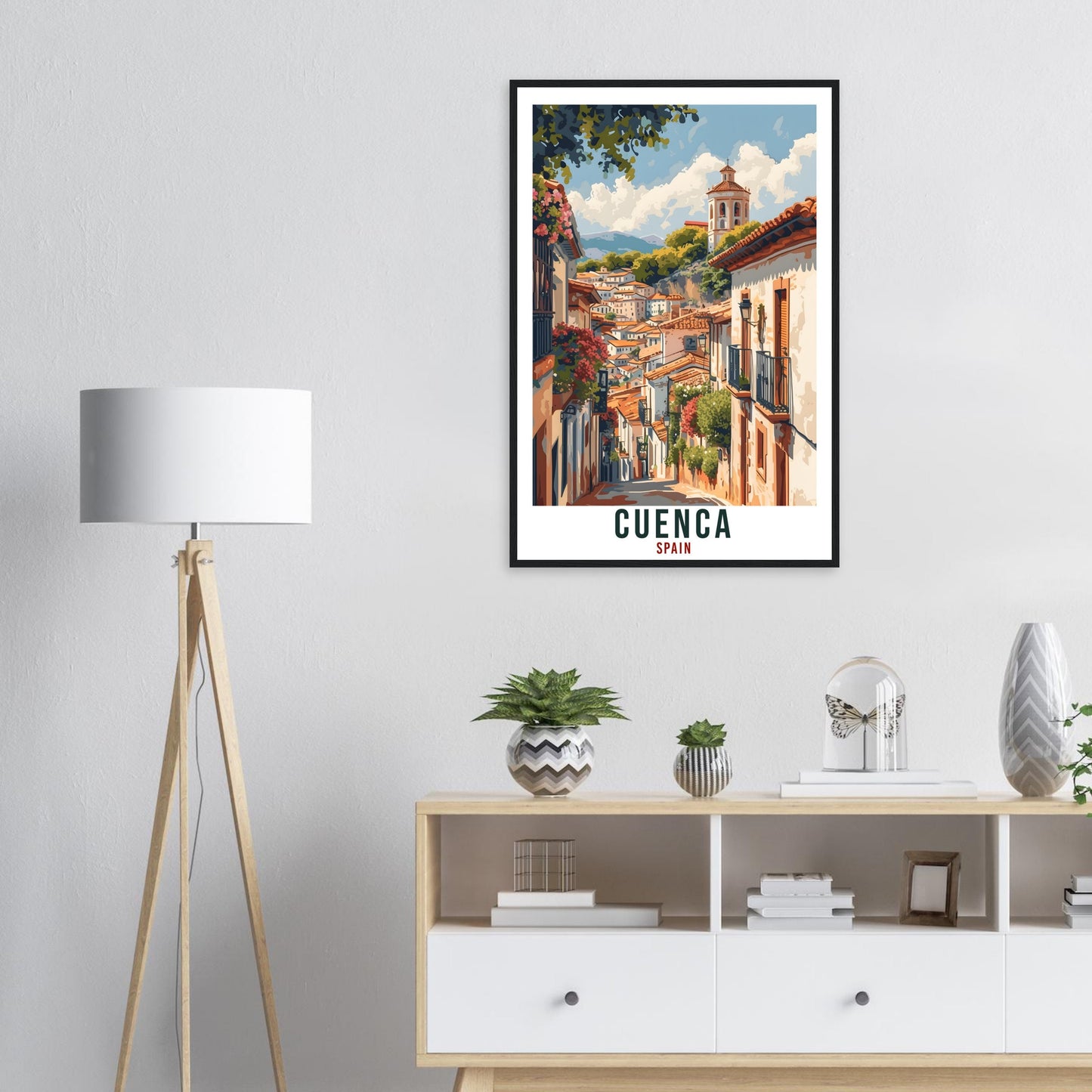 Cuenca Travel Print Spain Home Decoration Spanish City Wall Art Gift Wall Hanging Art Lover Cuenca Spain Artwork Cuenca Travel Poster