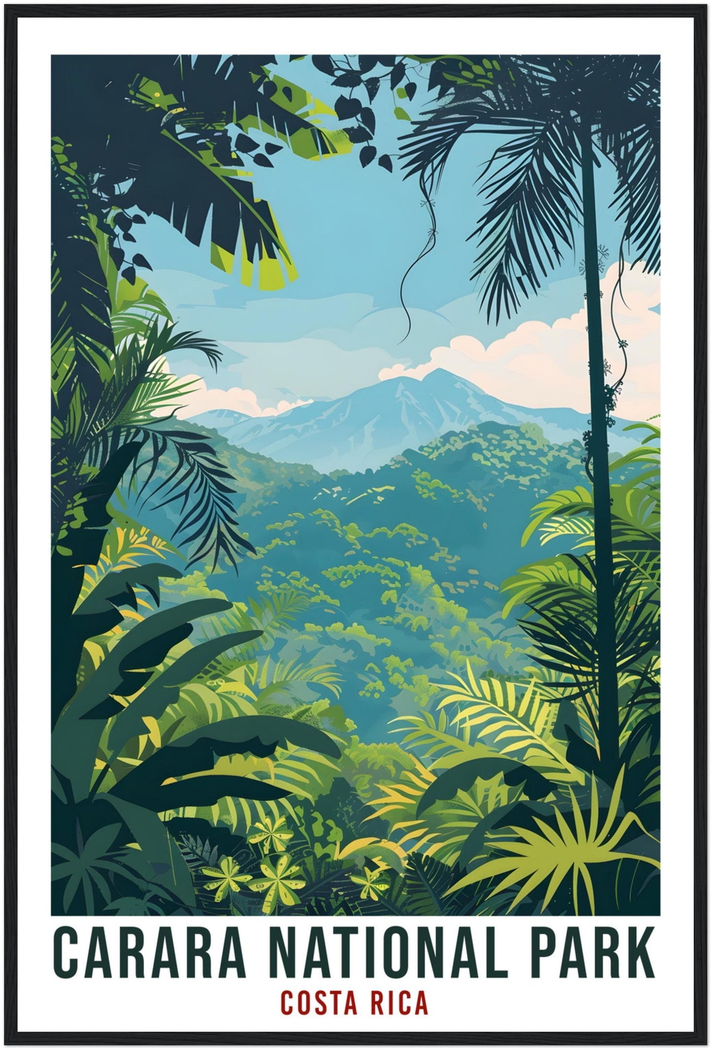 Carara National Park Costa Rica Travel Print Wall Art Wall Hanging Home Décor Carara Gift Artwork Travel Art Costa Rica City Travel Poster