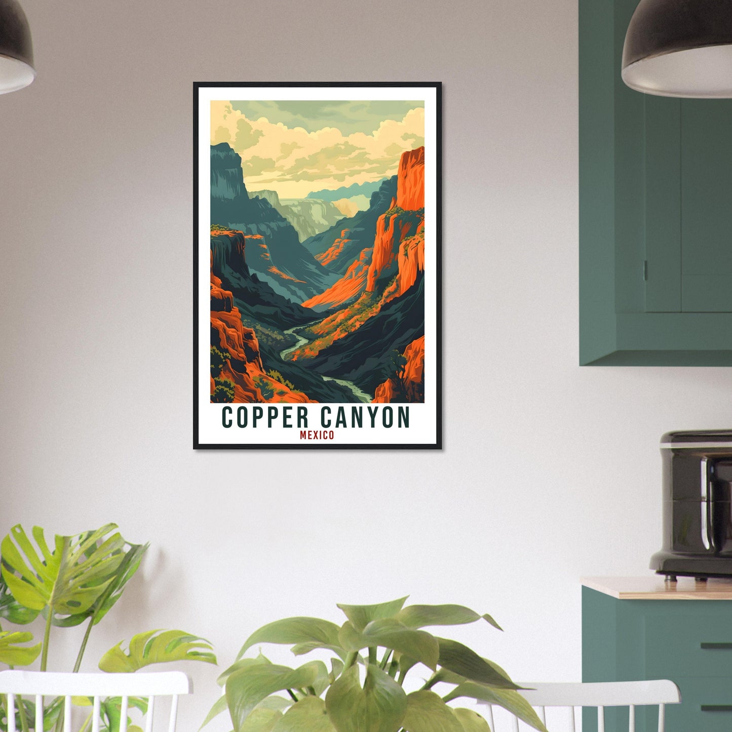 Copper Canyon Mexico Travel Print Mexico Wall Art Wall Hanging Home Décor Copper Canyon Gift Mexico Artwork Gift South America Travel Poster