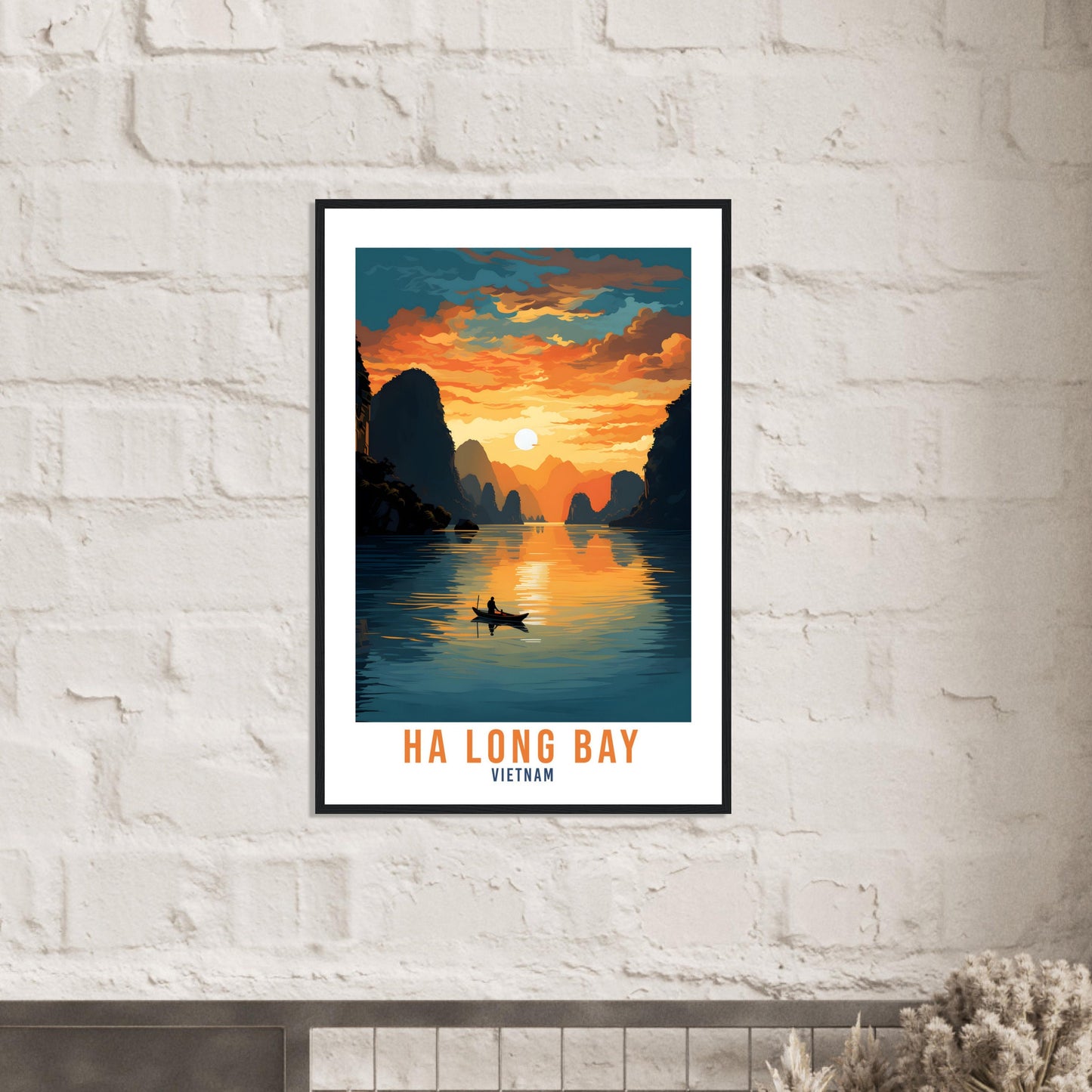 Ha Long Bay Travel Poster Wall Art Ha Long Bay Wall Hanging Thailand Gift Holiday Print Art Print Ha Long Bay Travel Poster Ha Long Bay Gift