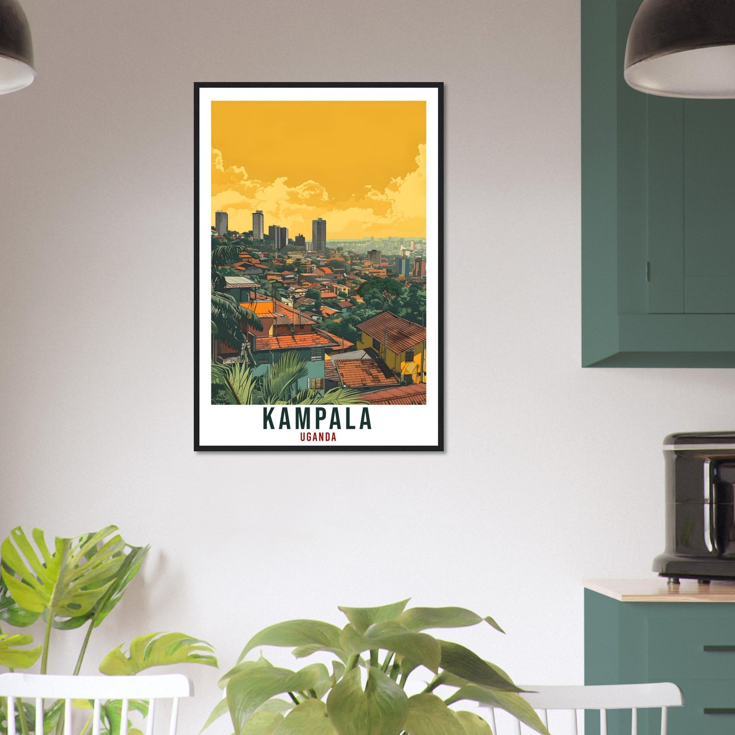 Kampala Uganda Travel Print Wall Art Wall Hanging Home Décor Kampala Gift Art Lovers Uganda Artwork Gift Print African Landmark Poster