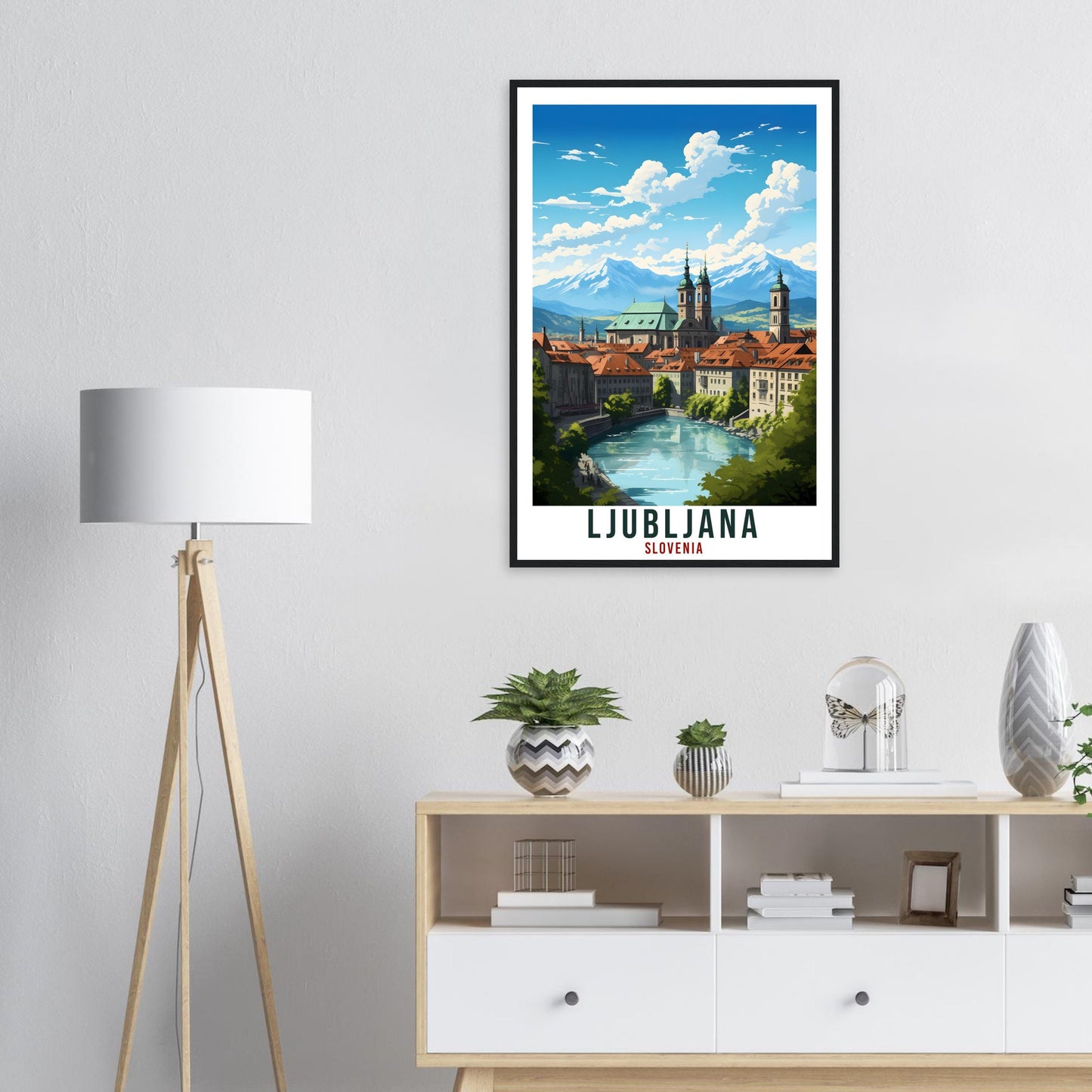 Ljubljana Travel Print Wall Art Slovenia Wall Hanging Home Décor Ljubljana Gift Art Lovers Slovenia Artwork Gift Print Ljubljana Poster